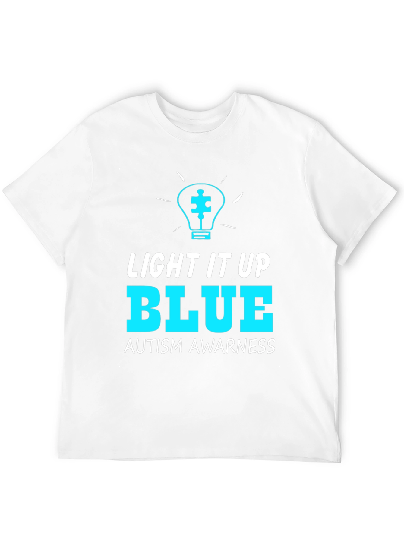 Autism Awareness T-Shirt - Light It Up Blue