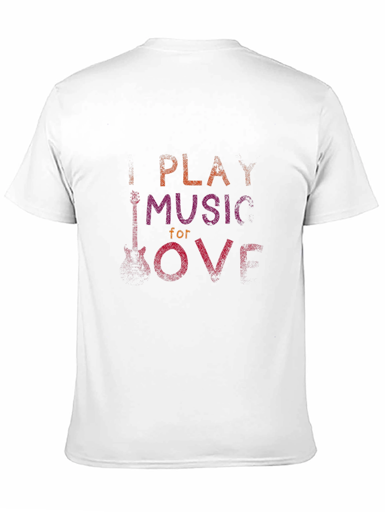 I Play Music for Love - Black T-Shirt