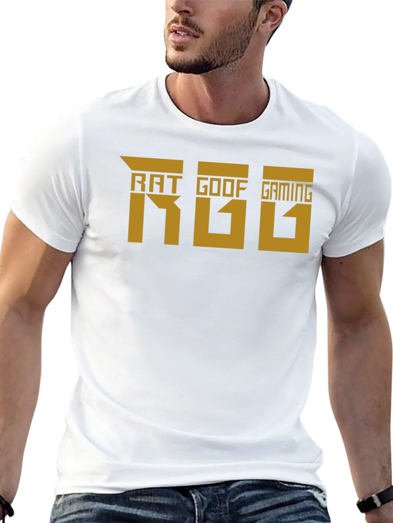 Rat Goof Gaming T-Shirt - Black Crew Neck Tee