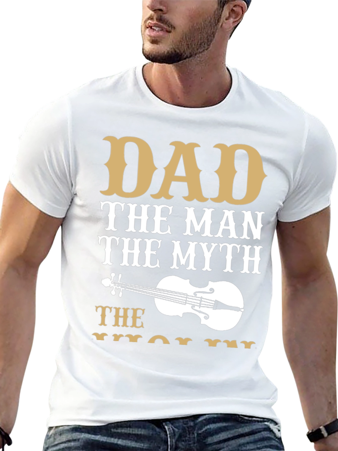 Dad The Man The Myth Violinist T-Shirt