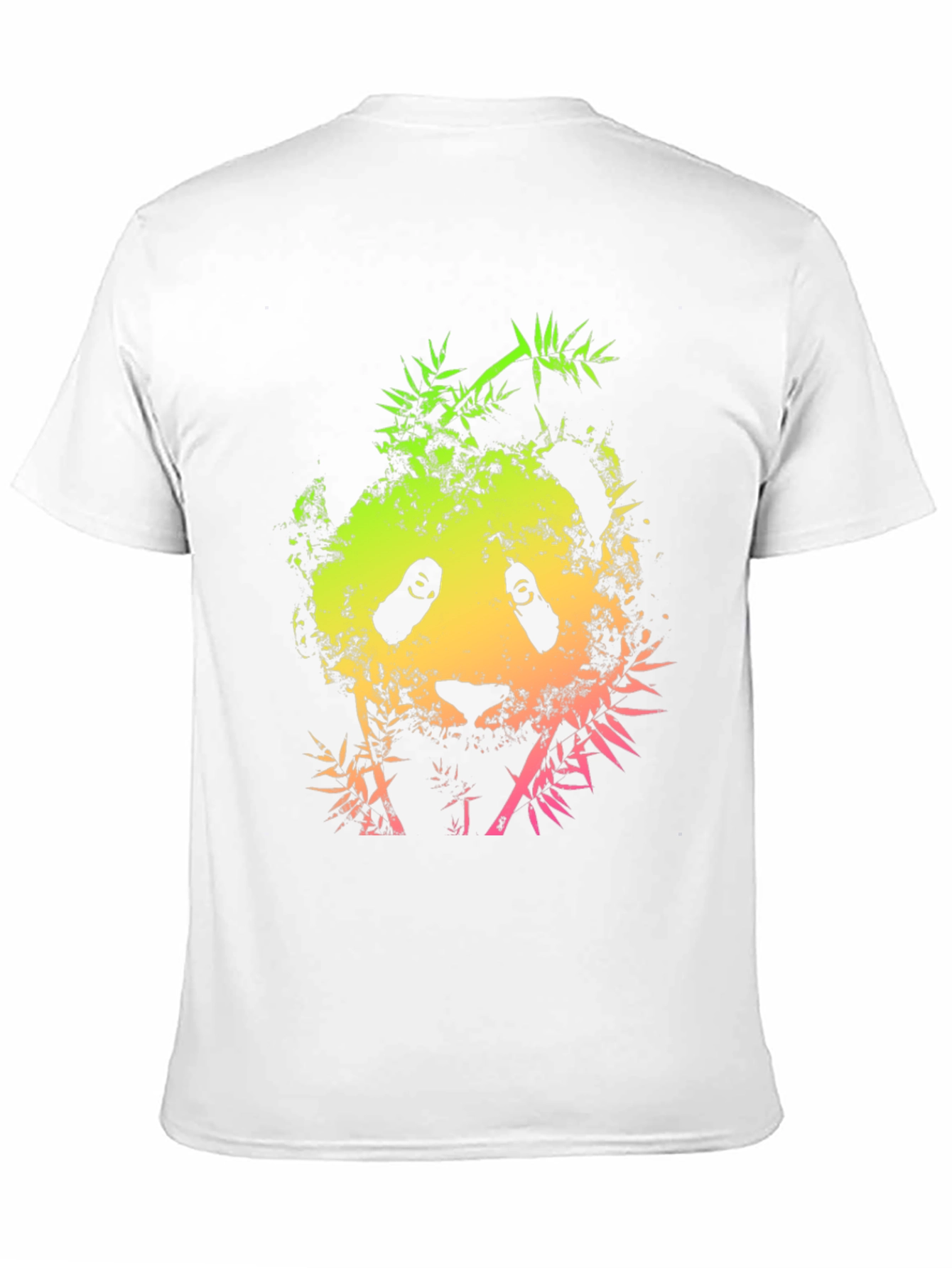 Cool Panda Bamboo Graphic Black T-Shirt