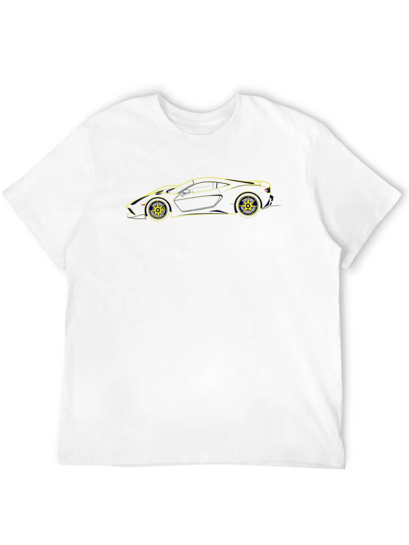 Sleek Black Car Outline T-Shirt