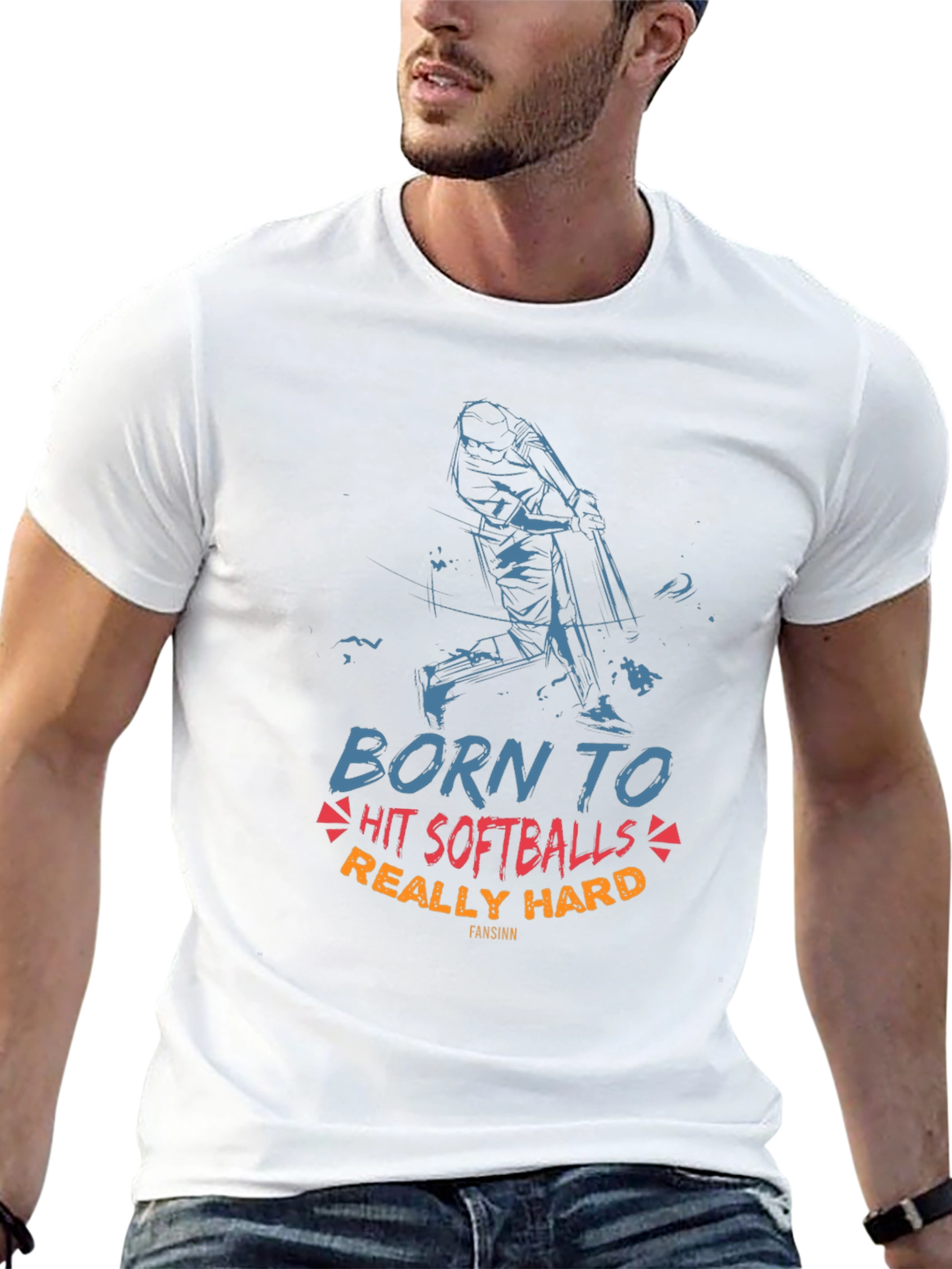 Born to Hit Softballs T-Shirt - Baseball Tee