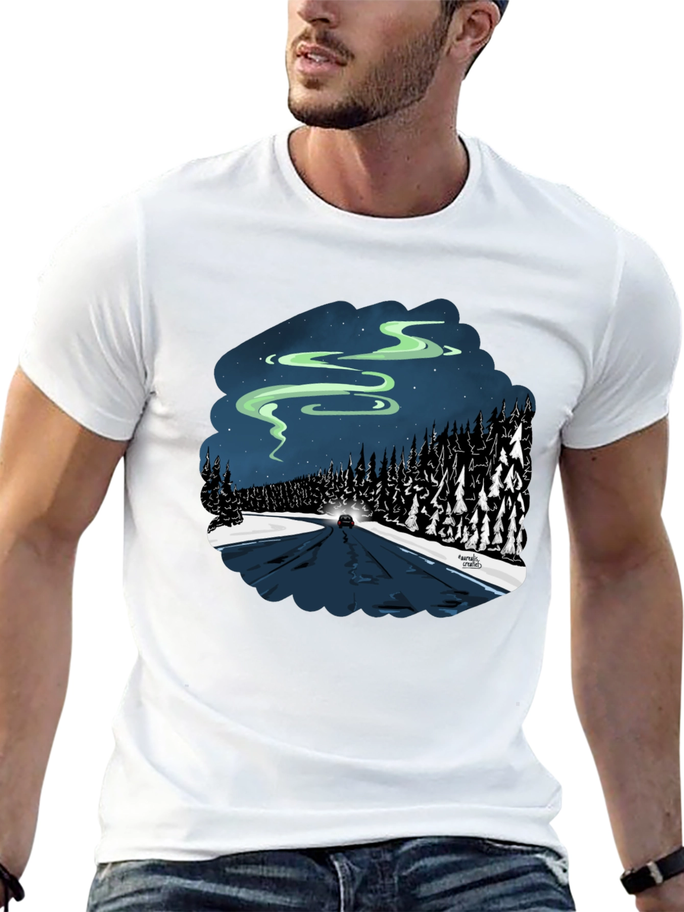 Northern Lights Road Trip Graphic Tee