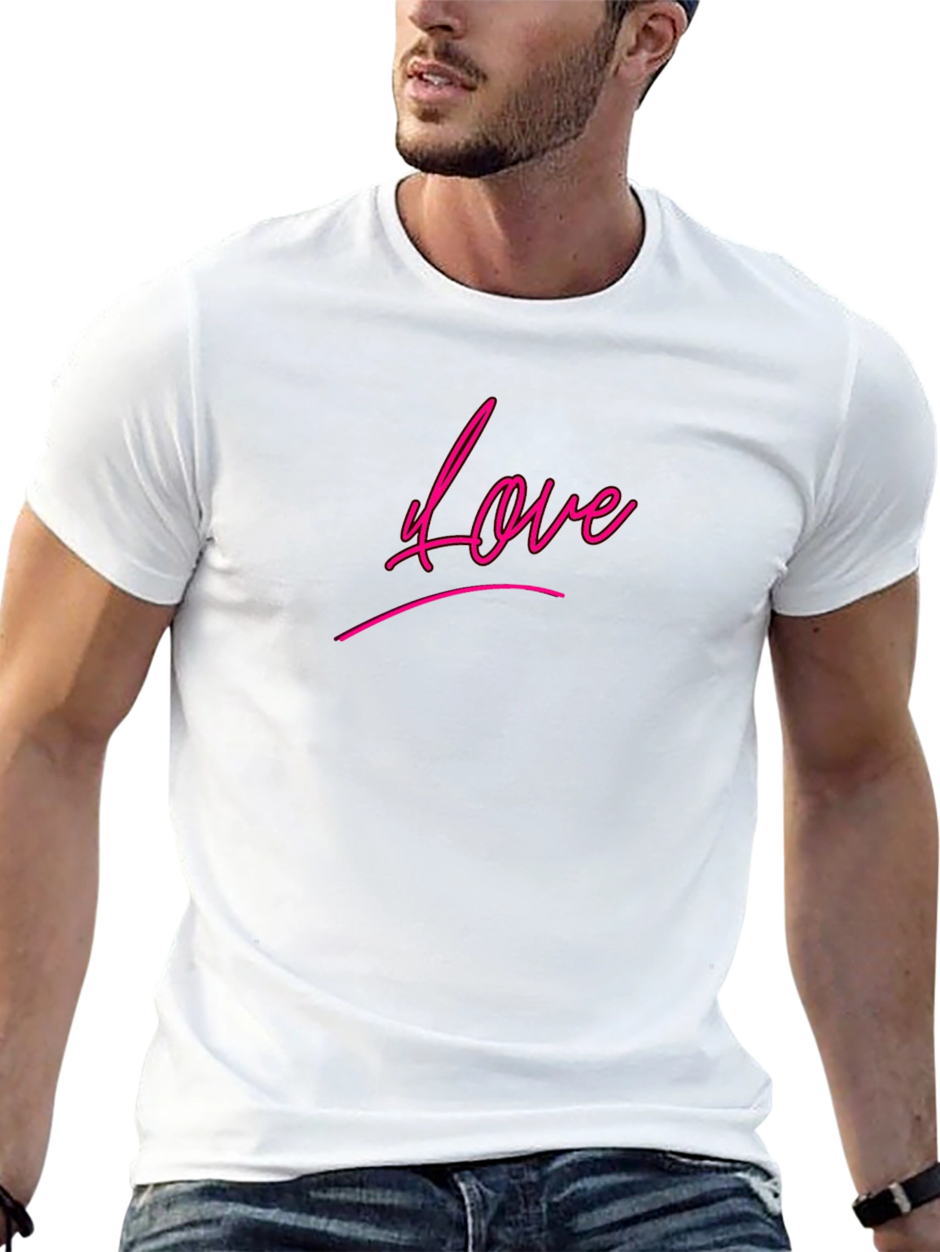 Love Script Black T-Shirt