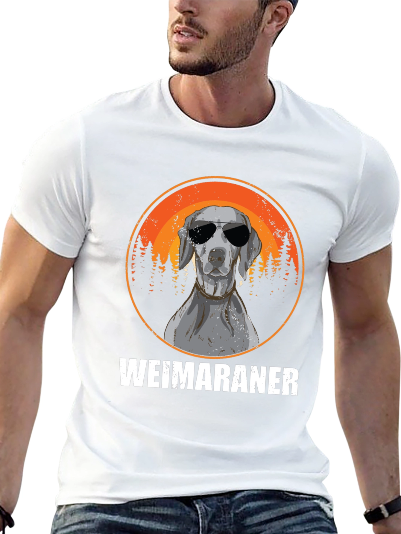Cool Weimaraner Dog T-Shirt