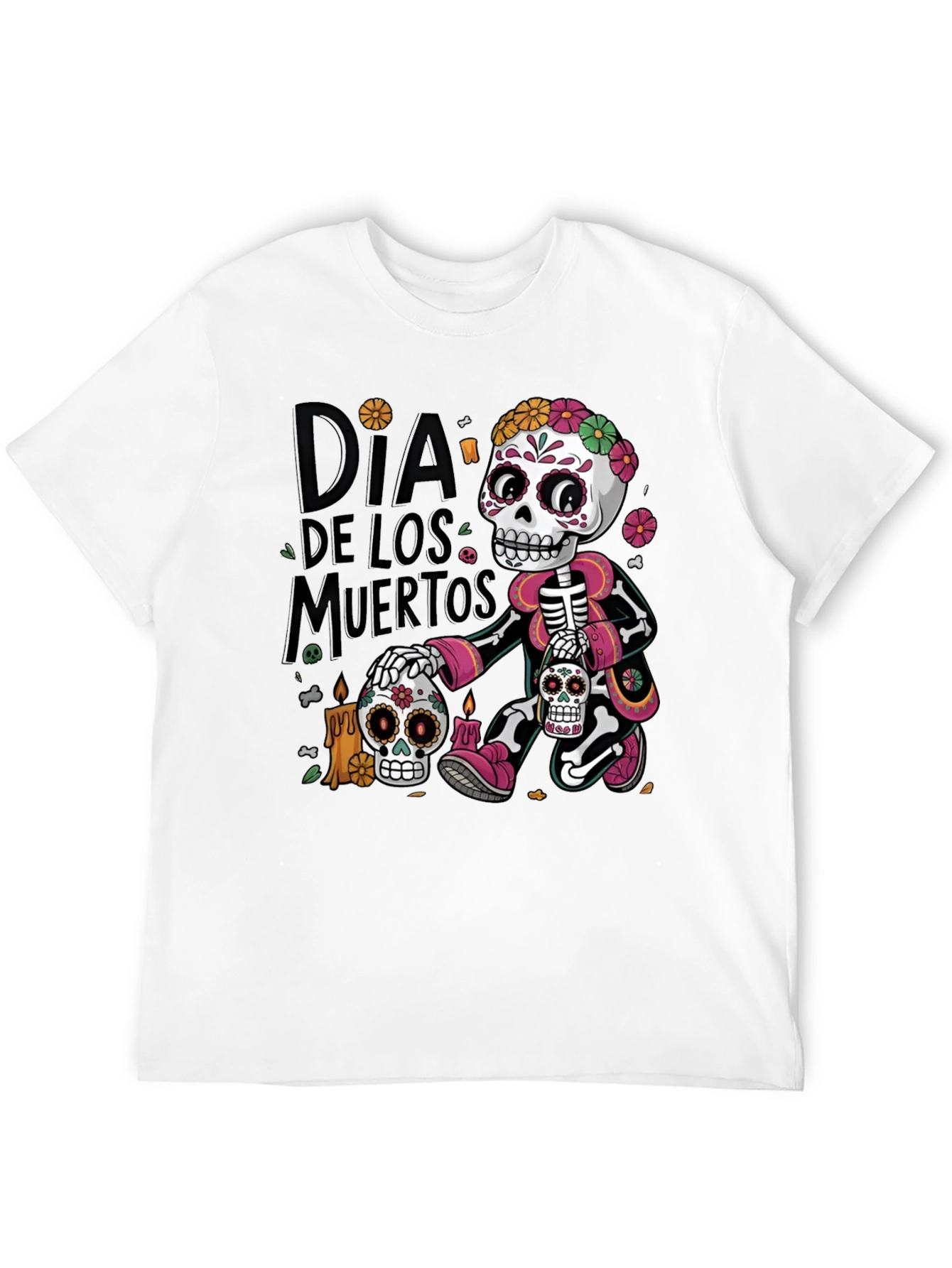Dia de los Muertos T-Shirt - Skull Design