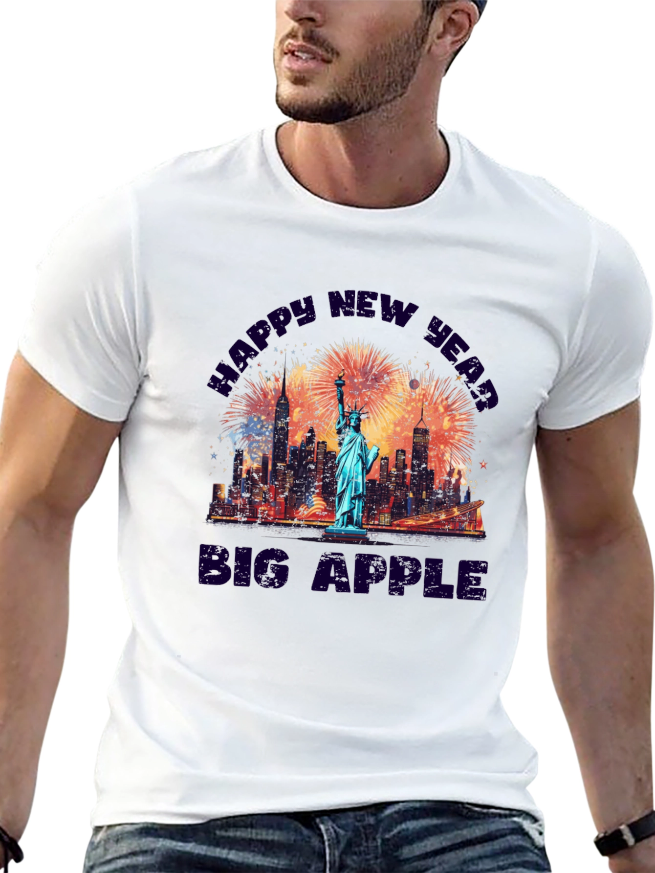 Happy New Year Big Apple T-Shirt