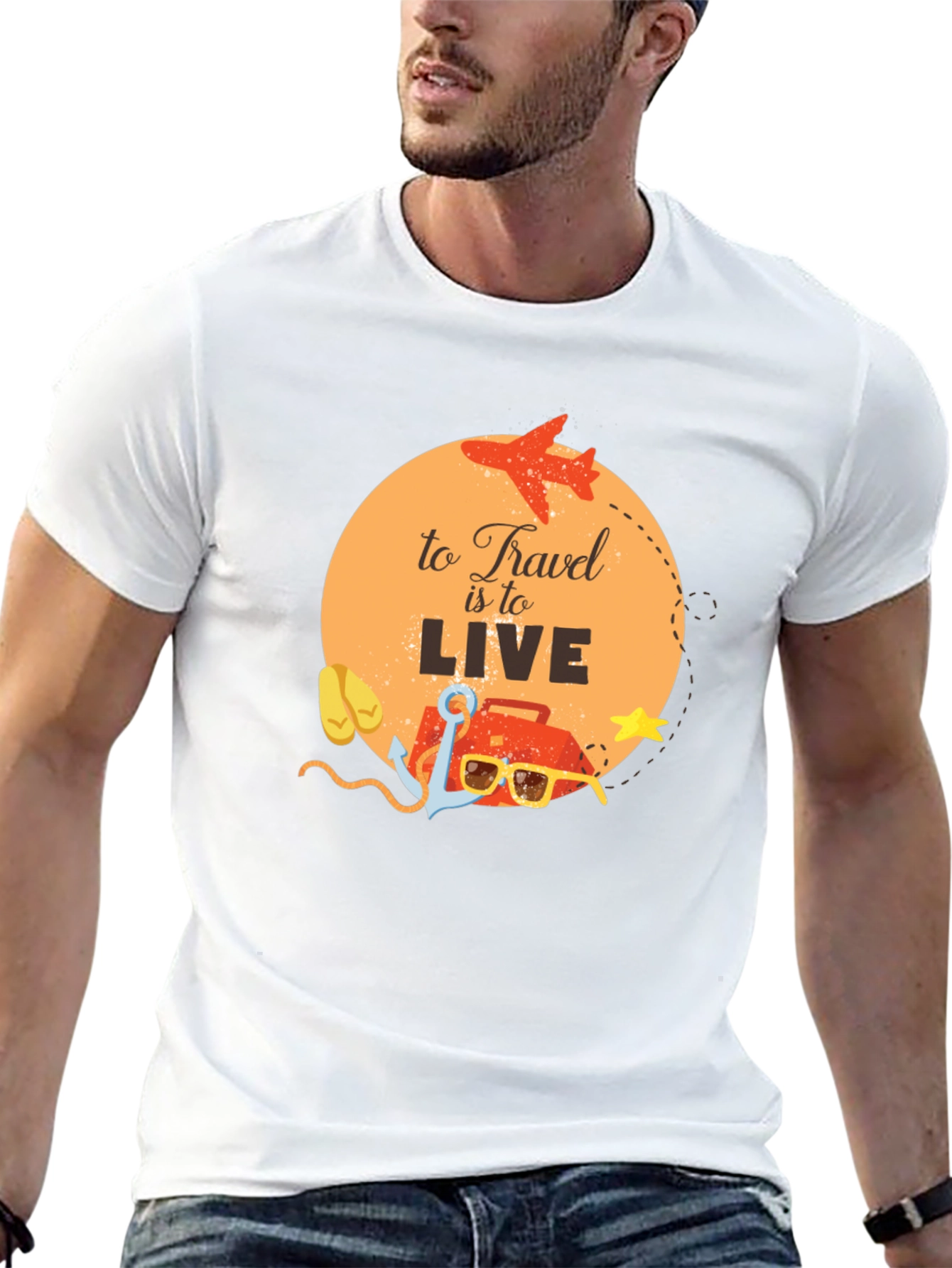 Travel is to Live Graphic Tee