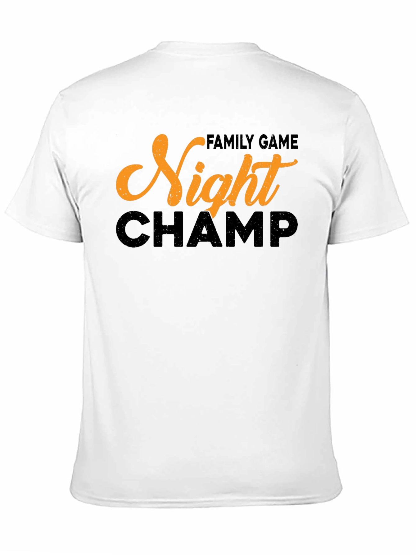 Family Game Night Champ Black T-Shirt