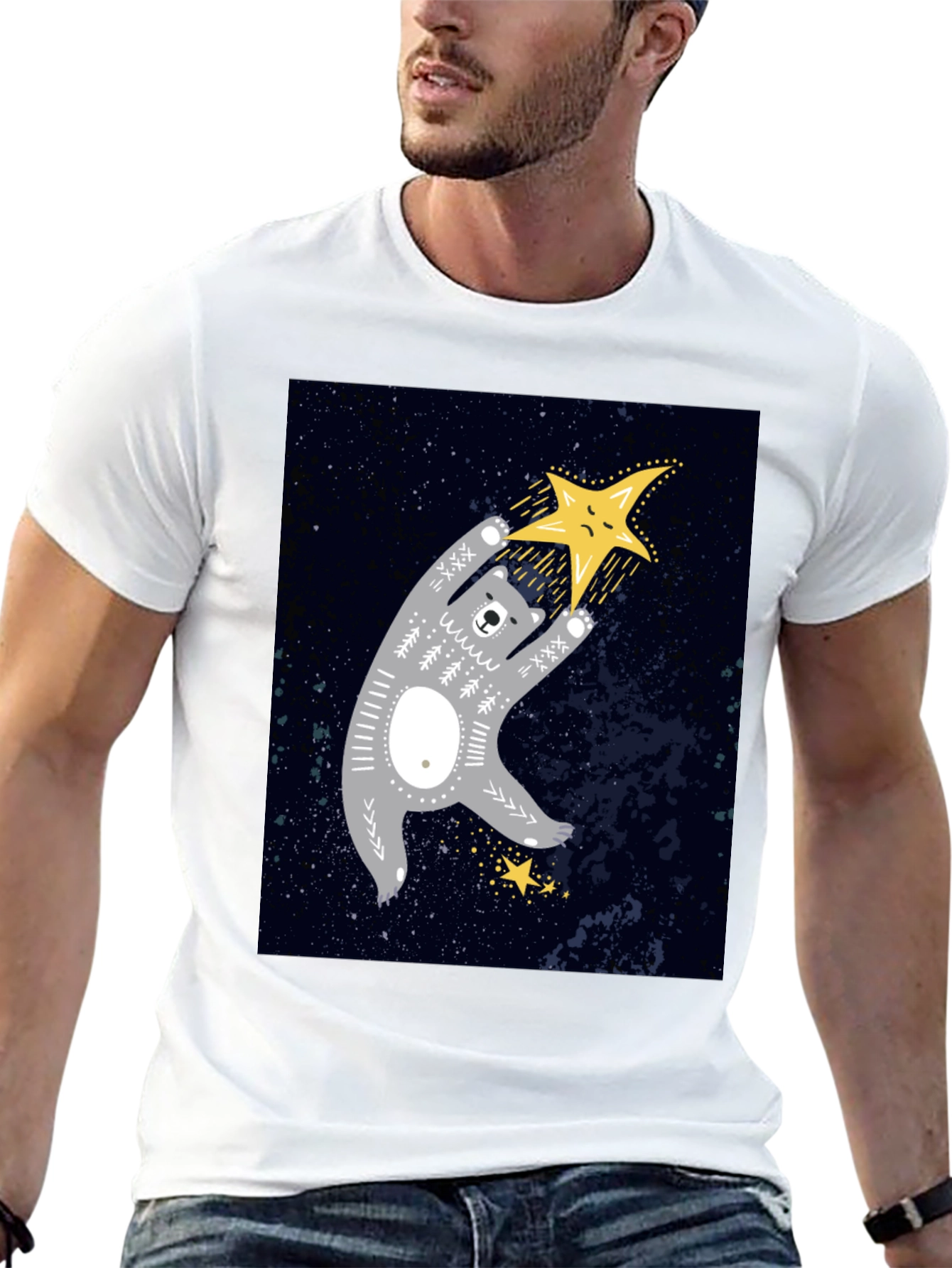 Bear Reaching for Star T-Shirt