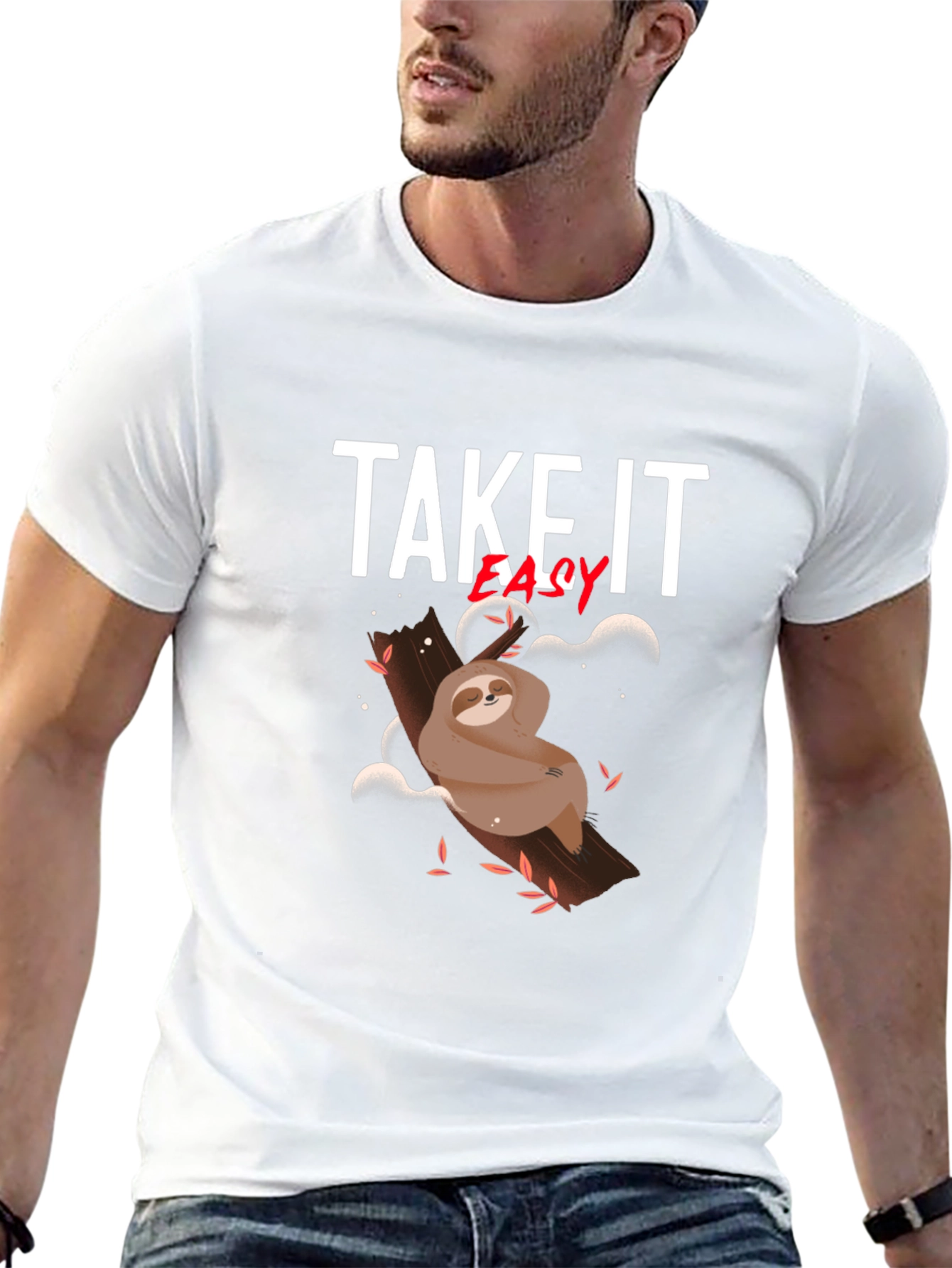 Take It Easy Sloth Graphic Tee