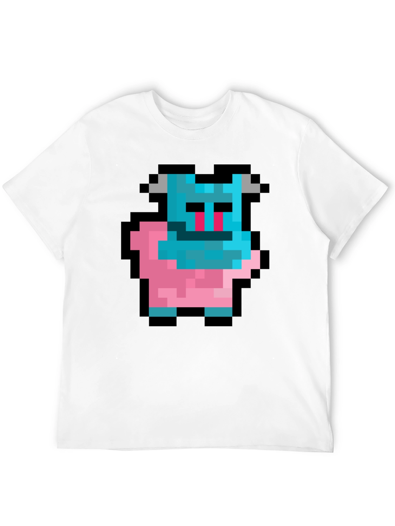 Pixel Art Monster Graphic T-Shirt