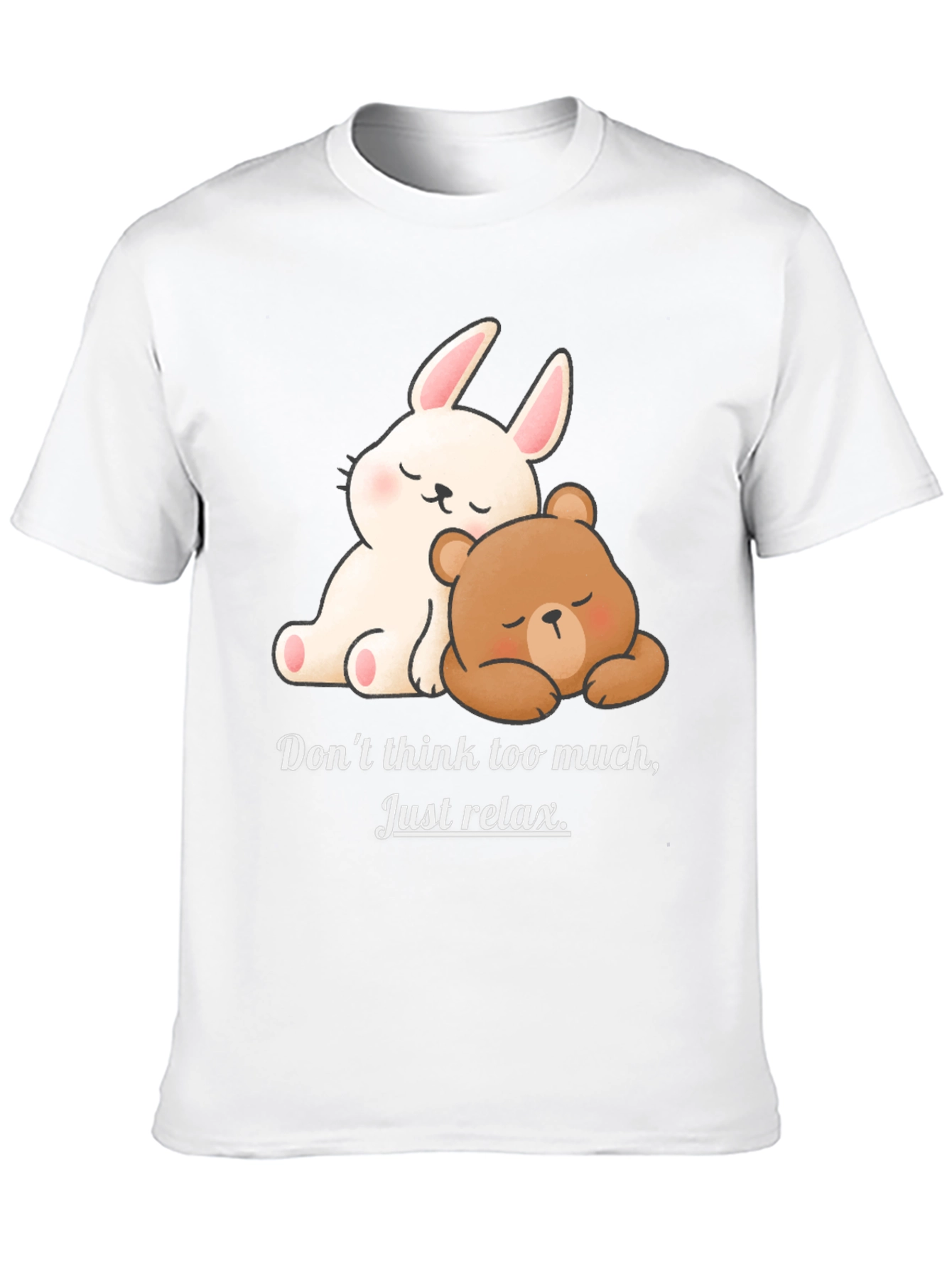 Relaxed Bear & Bunny Graphic Tee