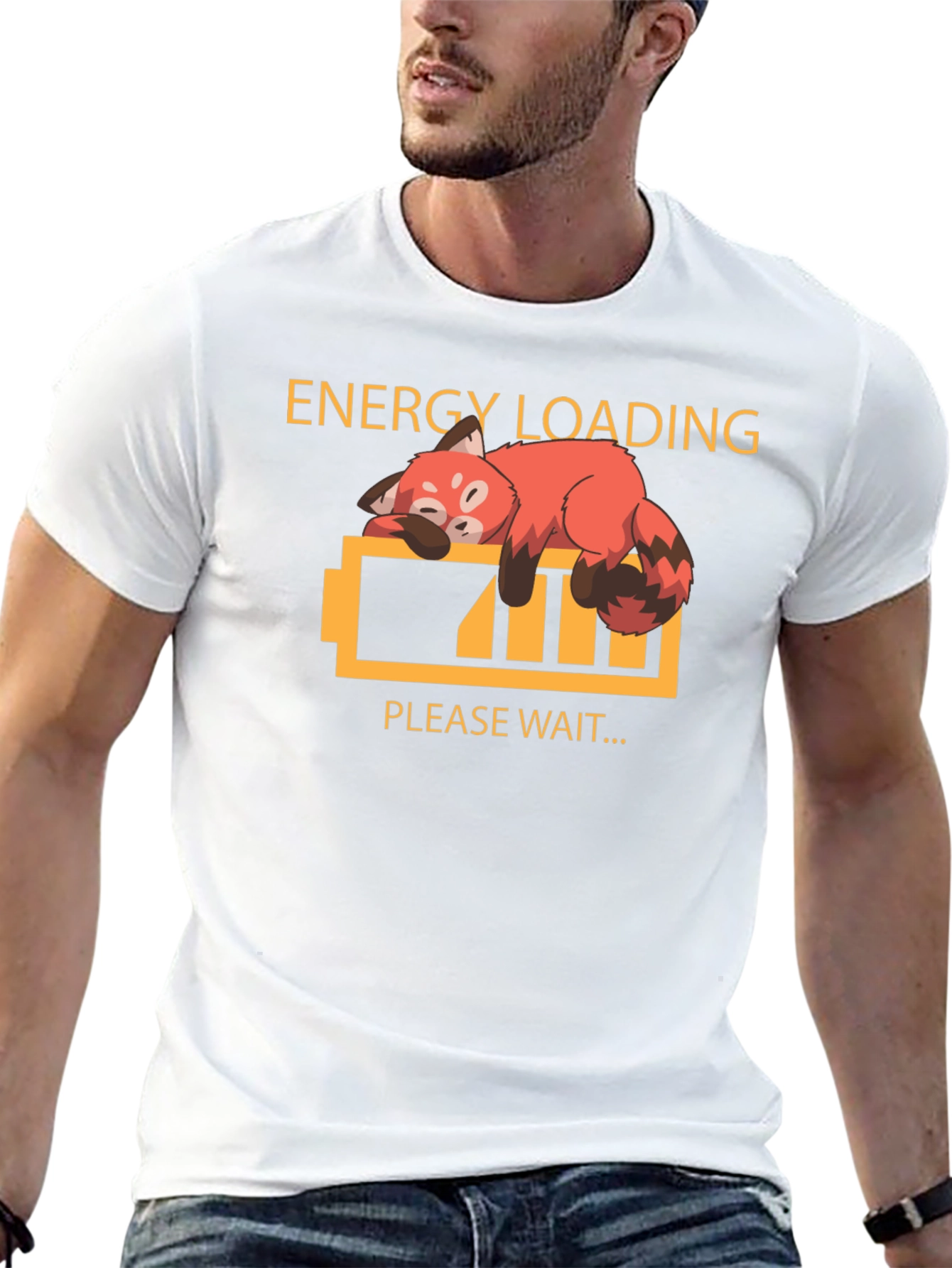Energy Loading Red Panda Graphic T-Shirt