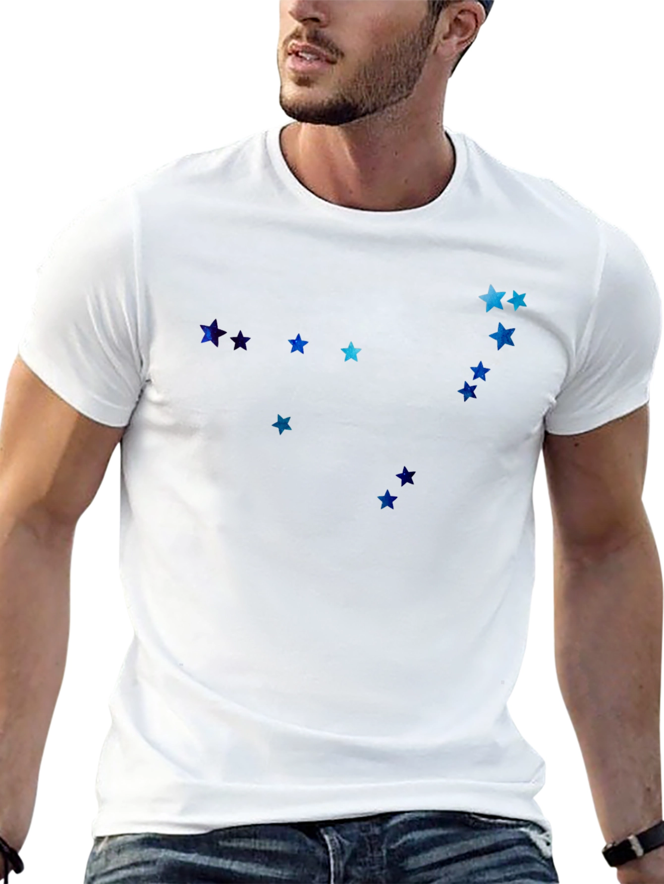 Star Constellation Graphic Tee - Black