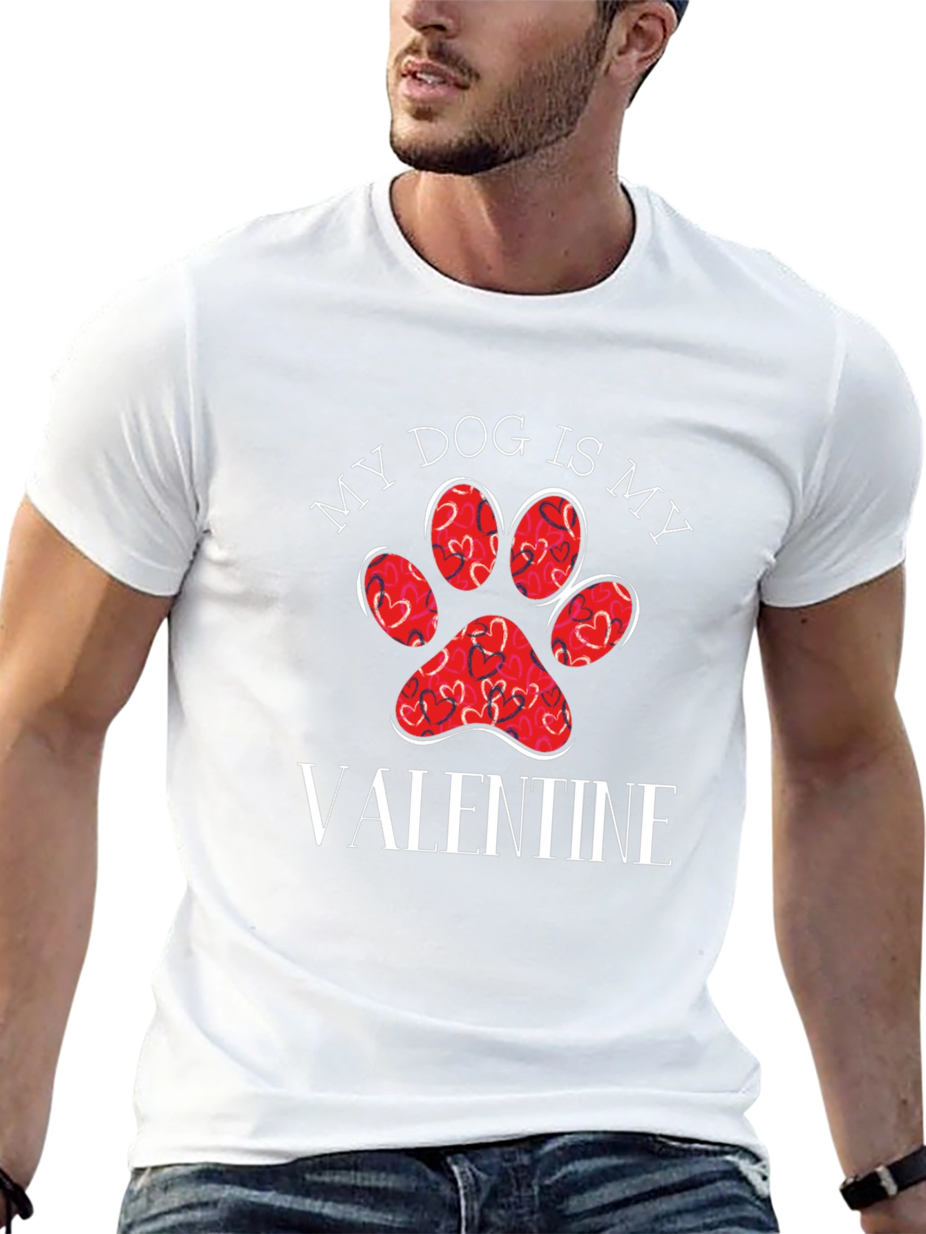 My Dog is My Valentine Graphic Tee