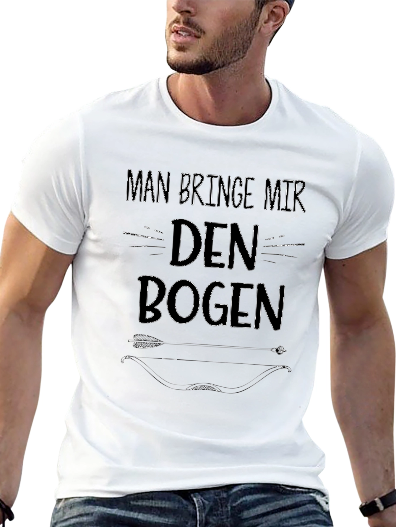 Man Bringe Mir Den Bogen Black T-Shirt