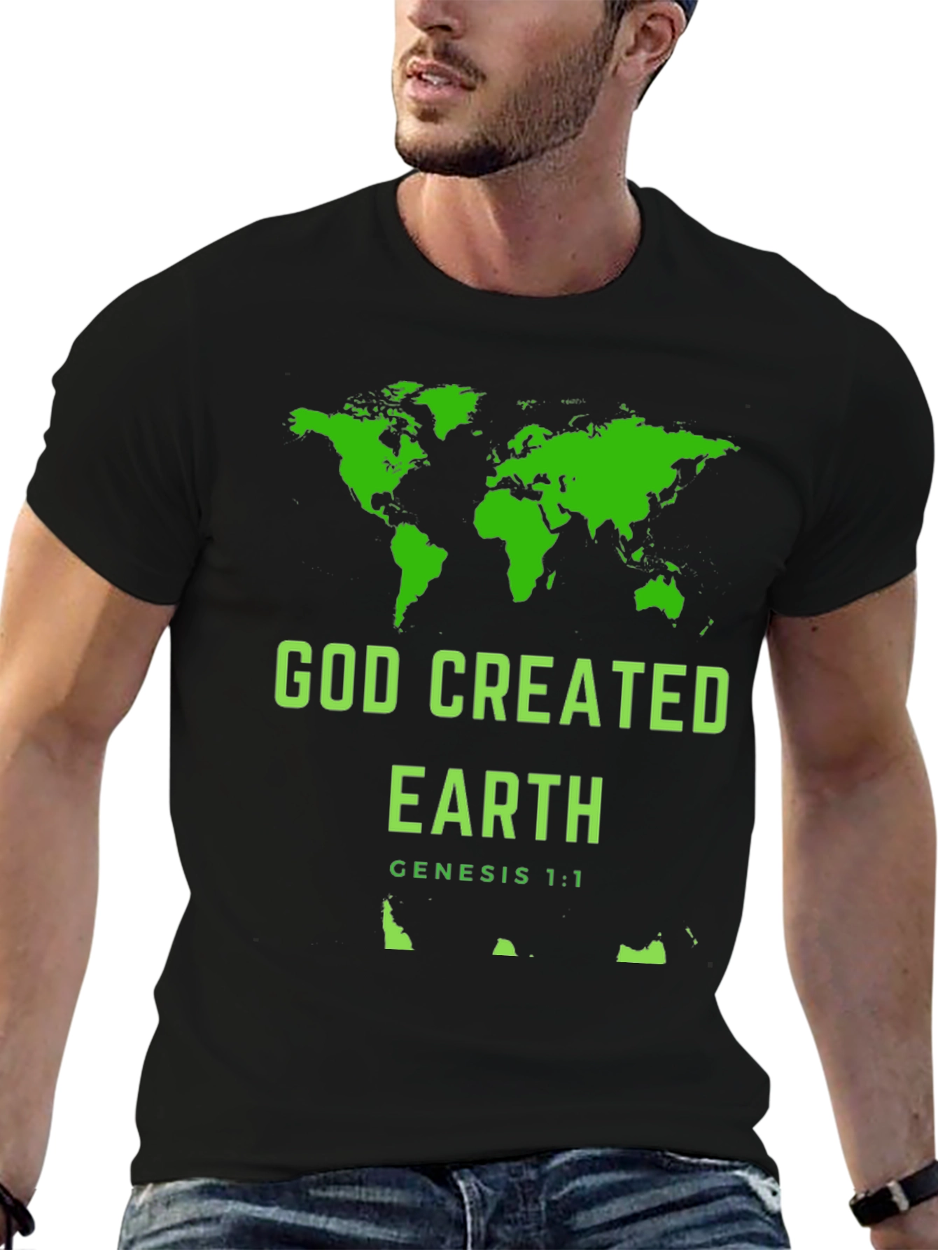 God Created Earth Christian T-Shirt