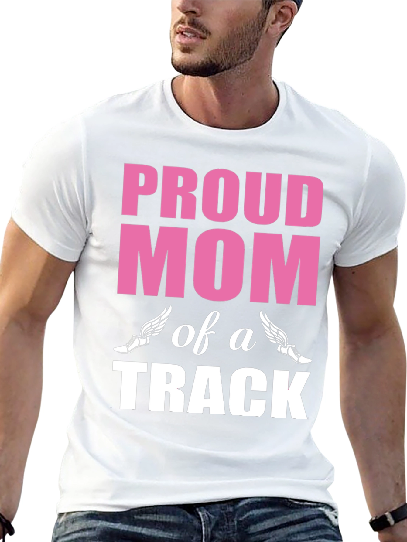 Proud Mom of a Track Star - Graphic T-Shirt