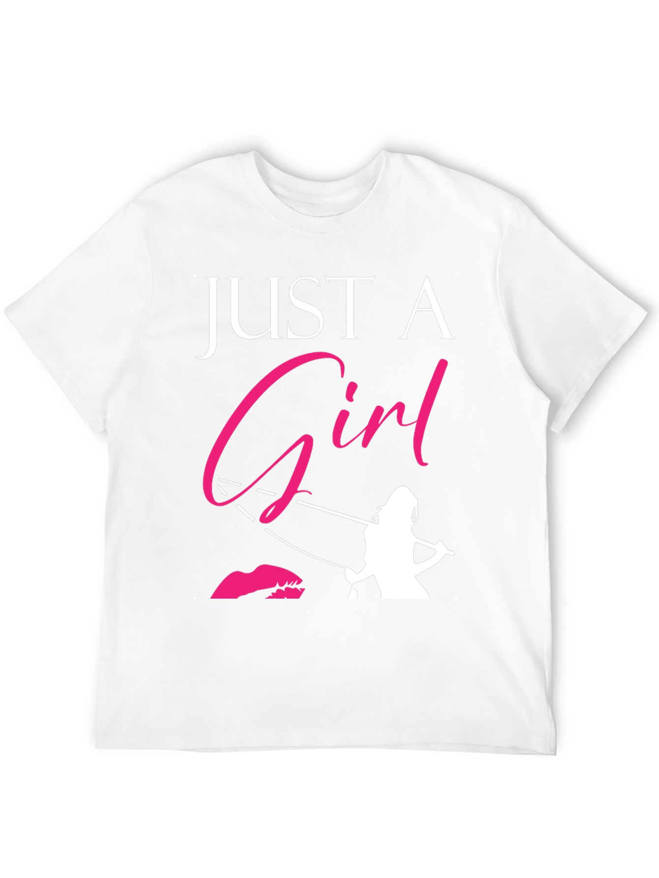 Just A Girl Who Loves Fishing Black T-Shirt