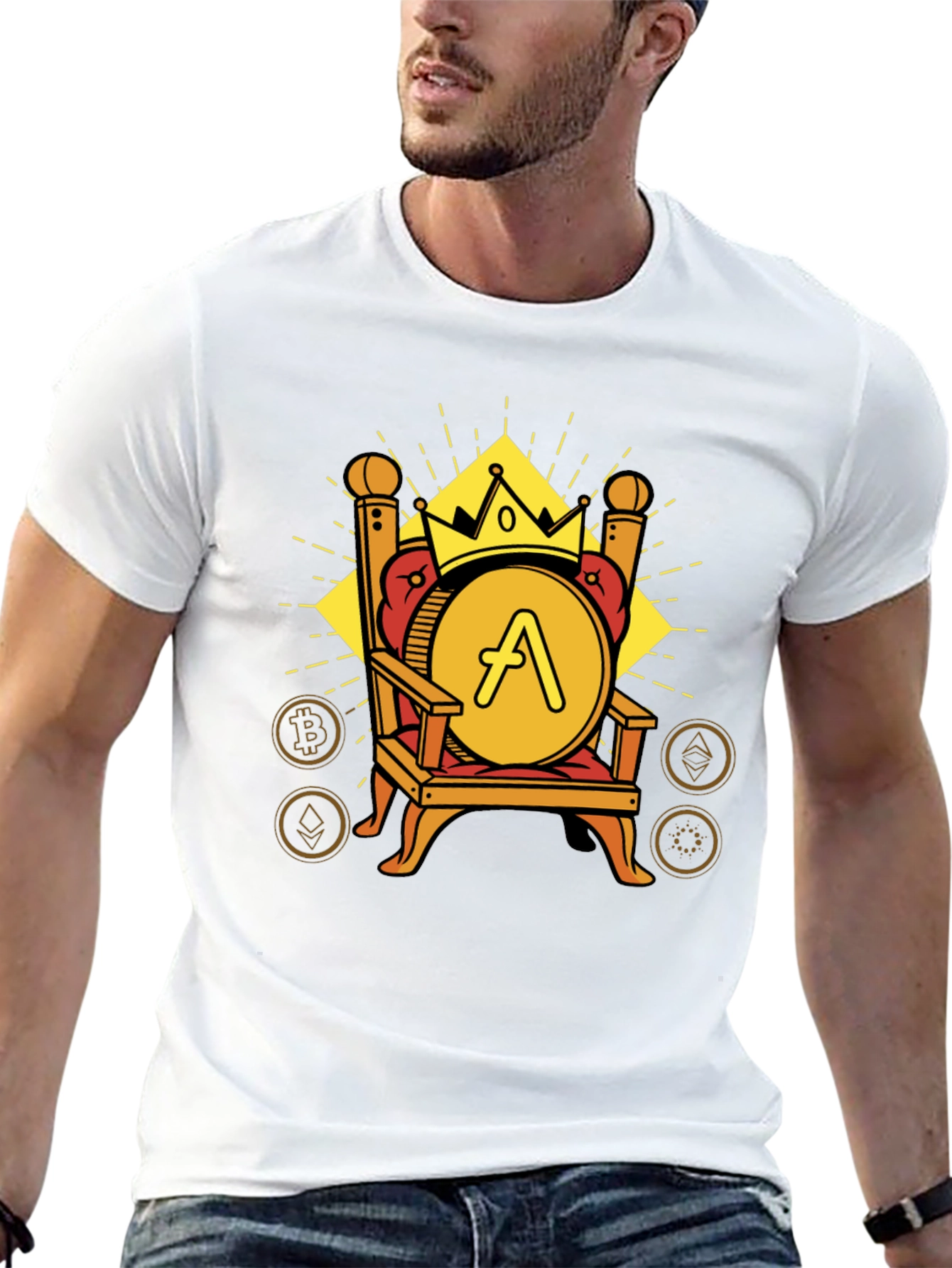Crypto King T-Shirt: Throne Design