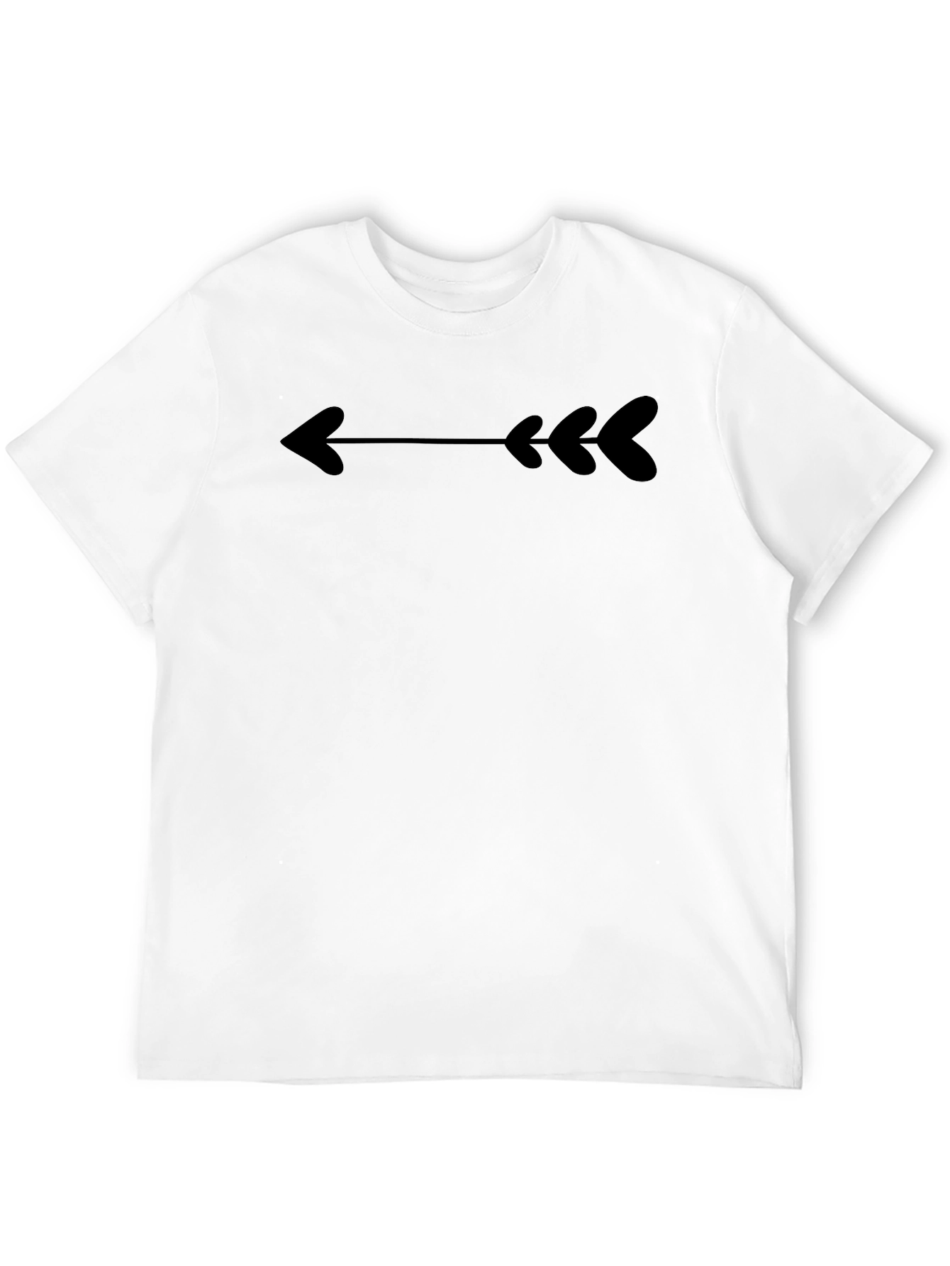 Heart Arrow Black T-Shirt