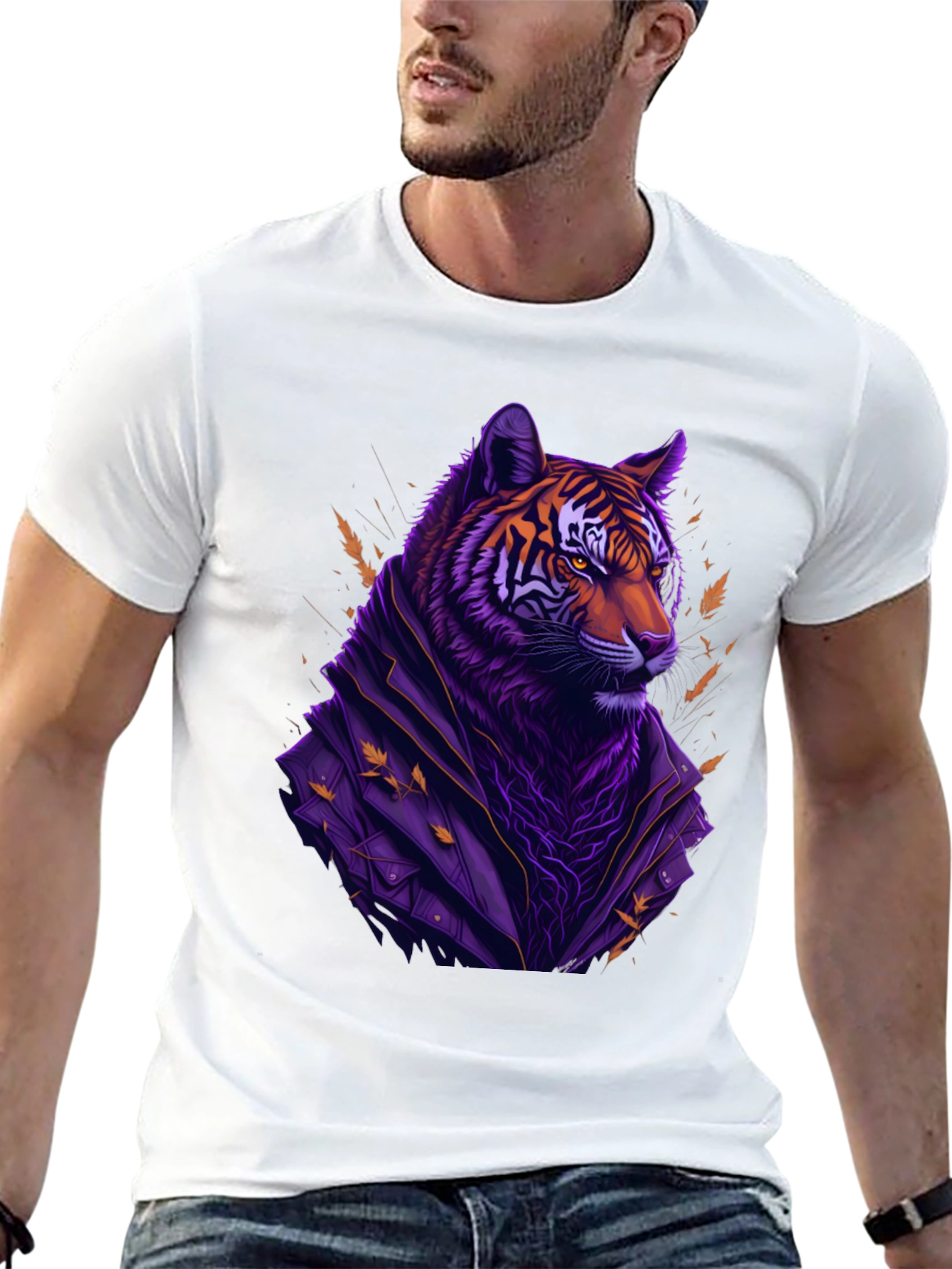 Tiger in Jacket Graphic Tee