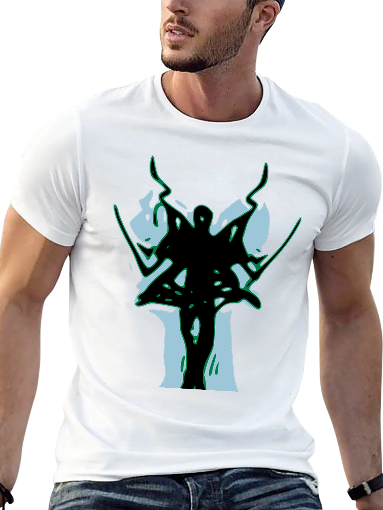 Abstract Warrior Black T-Shirt