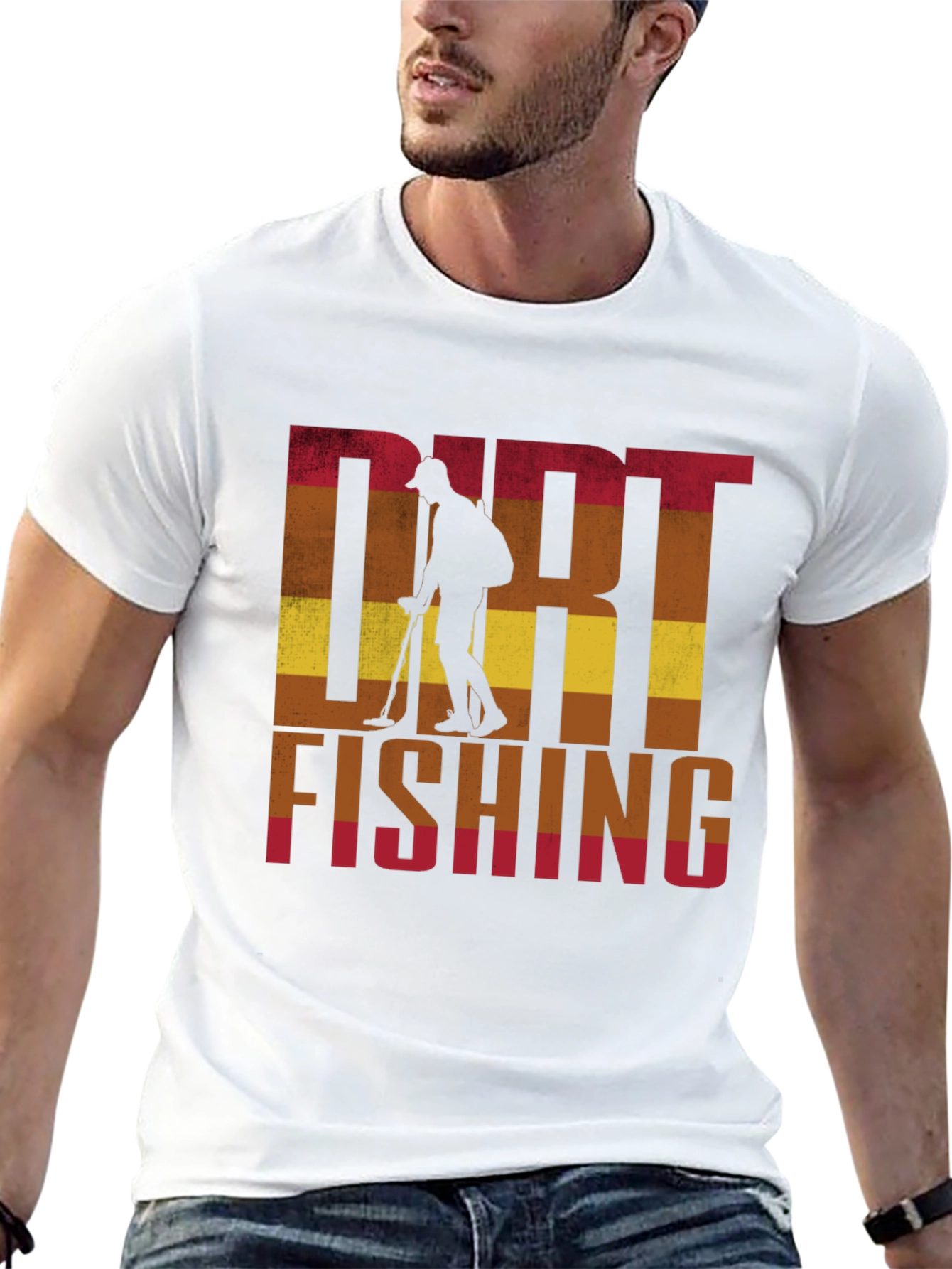 Dirt Fishing T-Shirt: Metal Detecting Hobby Tee