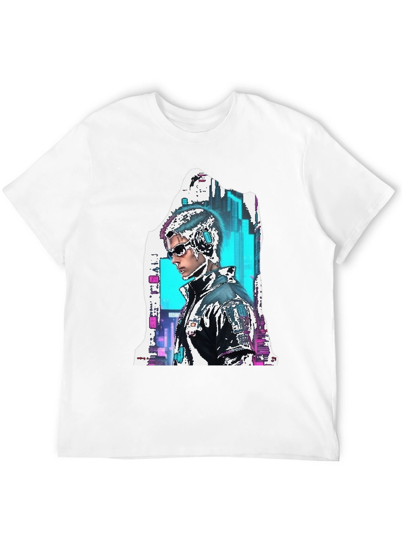 Cyberpunk Style Graphic T-Shirt