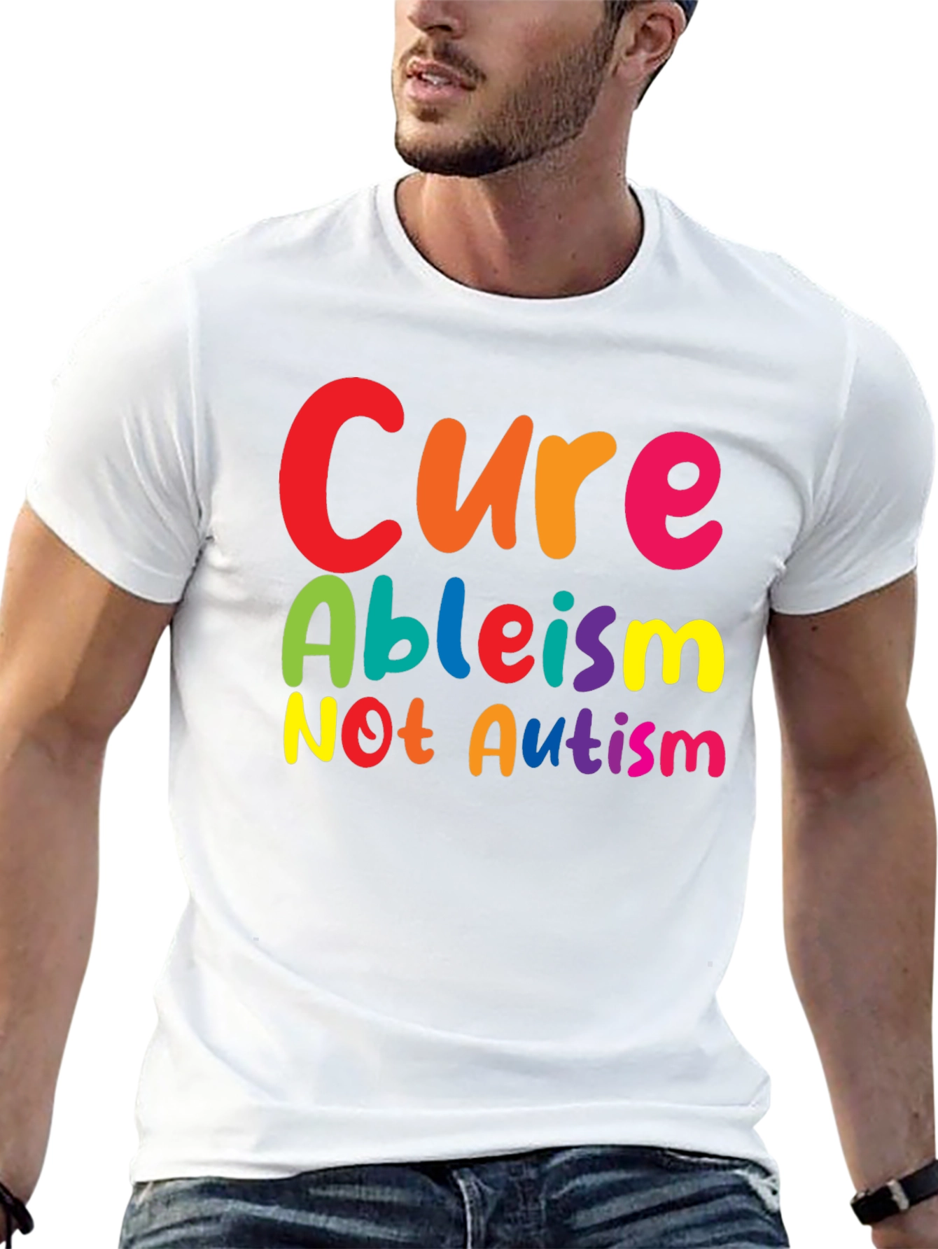 Cure Ableism Not Autism Graphic T-Shirt