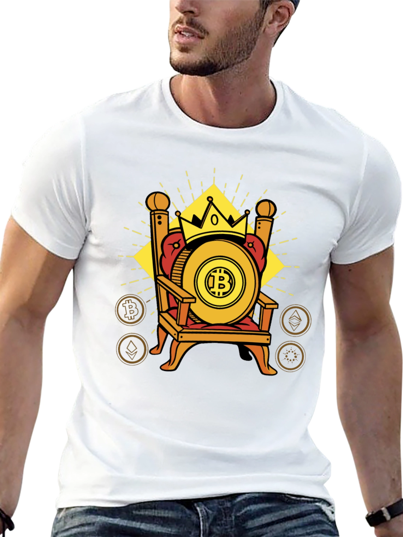 Bitcoin King Graphic Tee