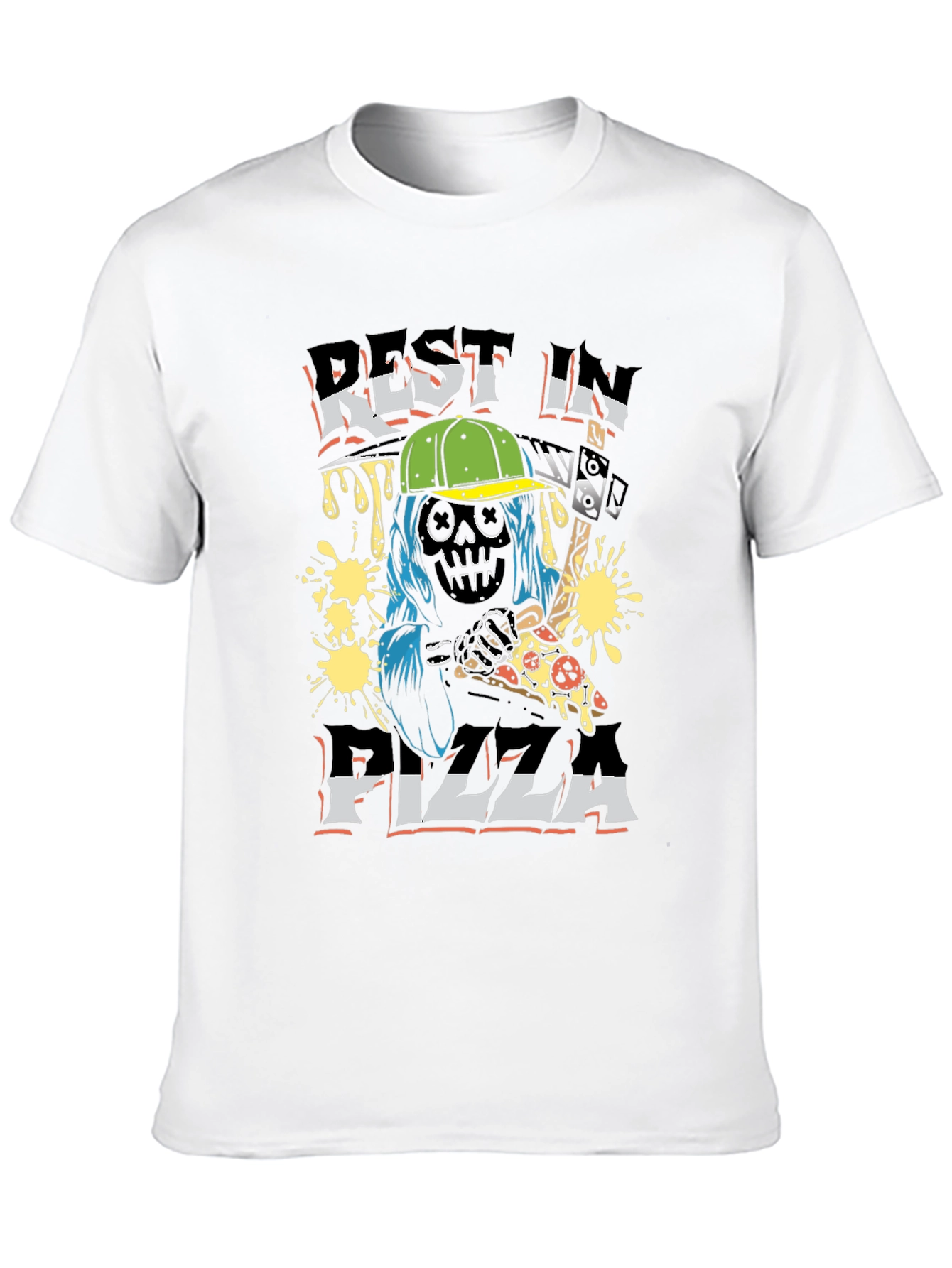 Rest in Pizza T-Shirt - Funny Graphic Tee