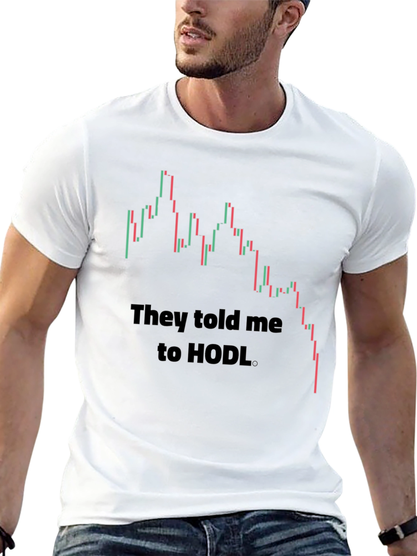 HODL Crypto Stock Chart T-Shirt