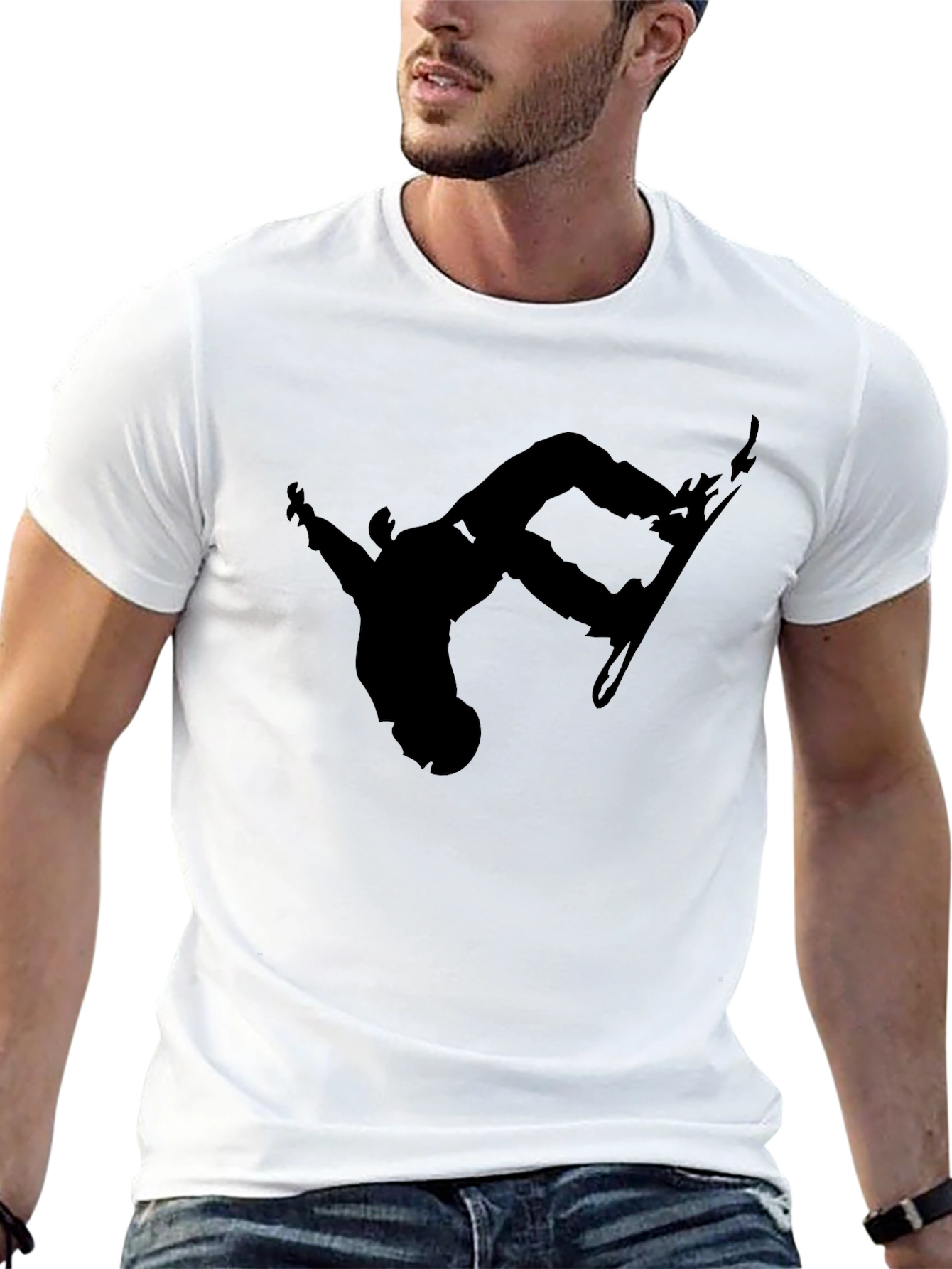 Snowboard Silhouette Black T-Shirt