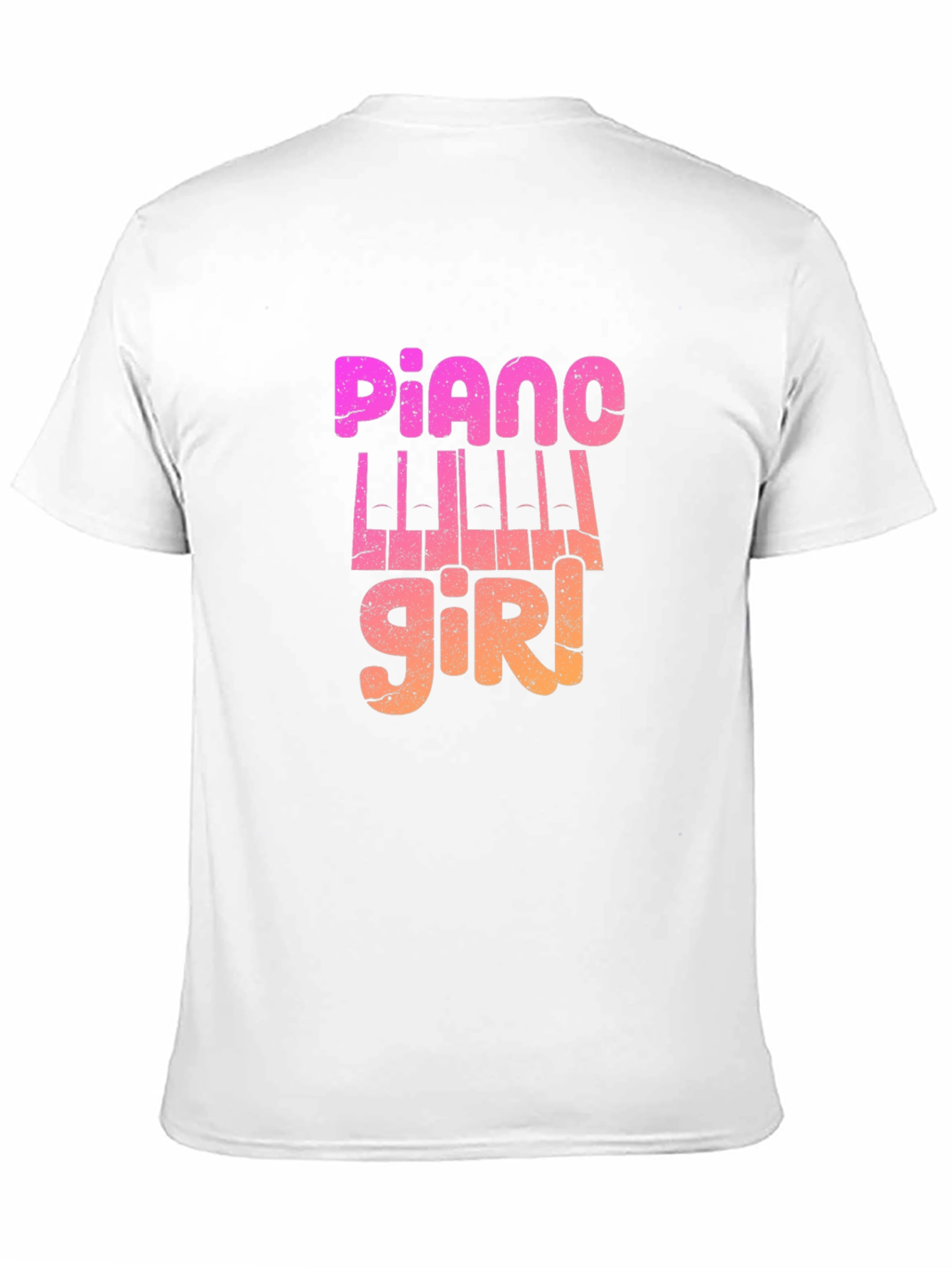 Piano Girl Graphic Tee - Music Lovers T-Shirt