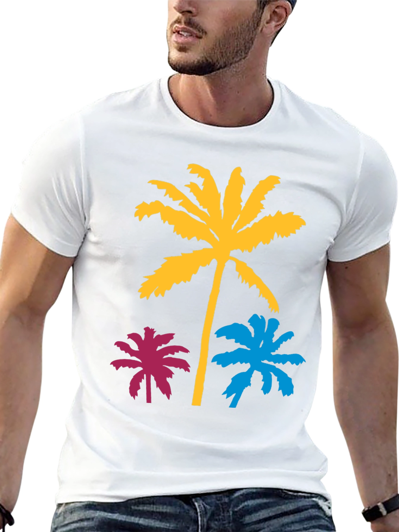 Tropical Palm Tree Graphic Tee - Summer Vibes!