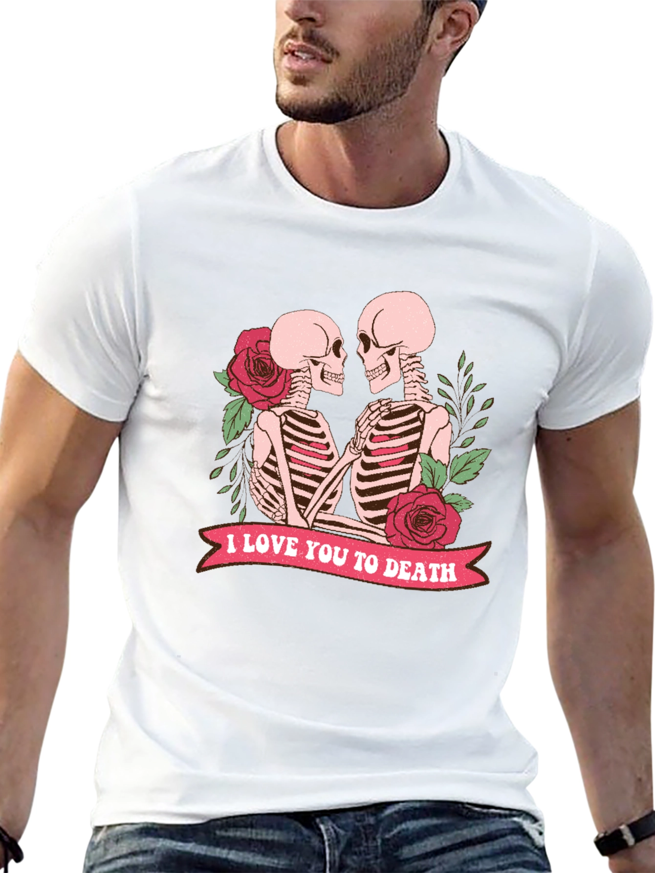 Skeleton Couple T-Shirt - I Love You To Death