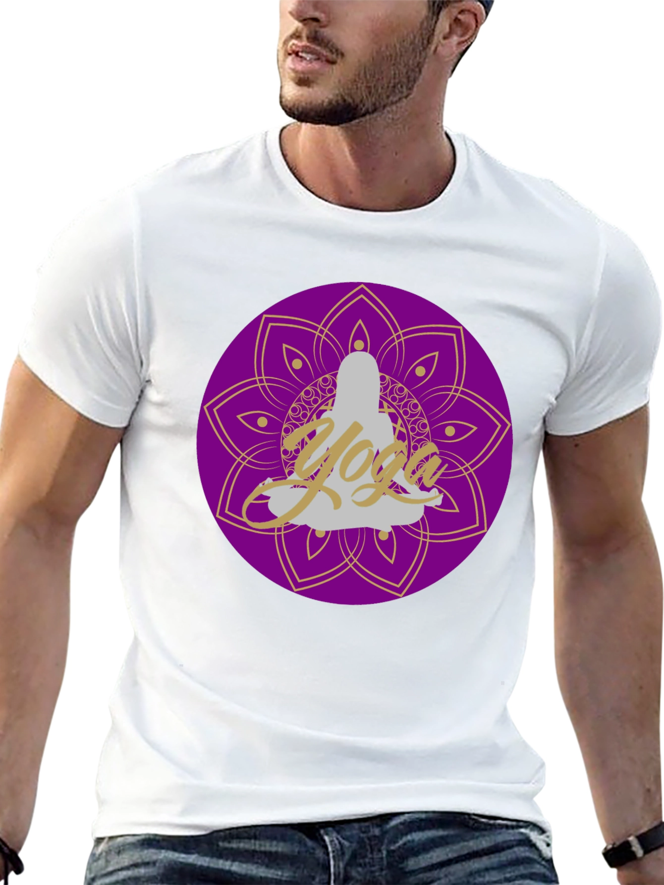 Yoga Mandala Graphic Tee - Relax & Meditate T-Shirt