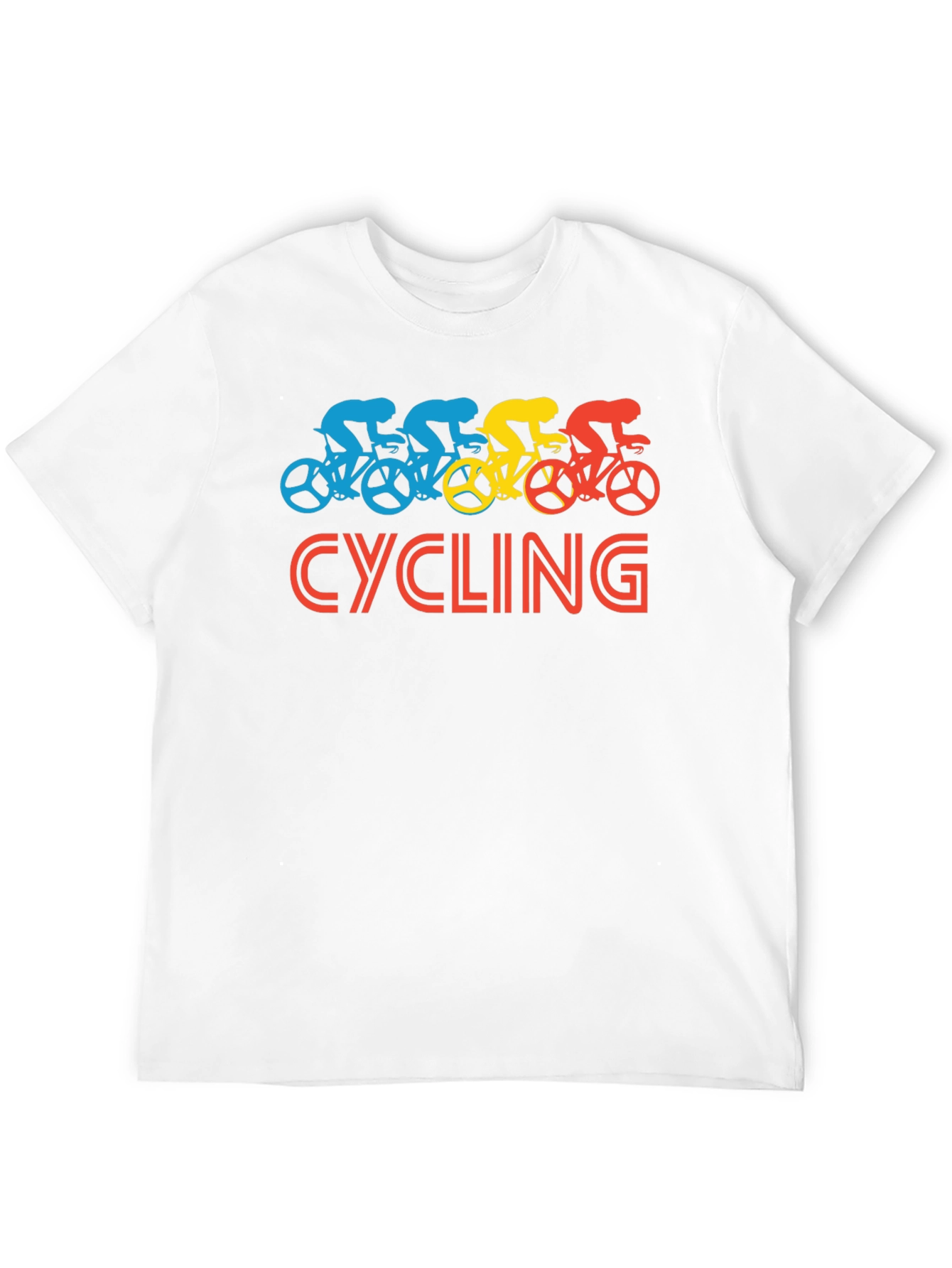 Cycling Graphic Tee - Retro Style