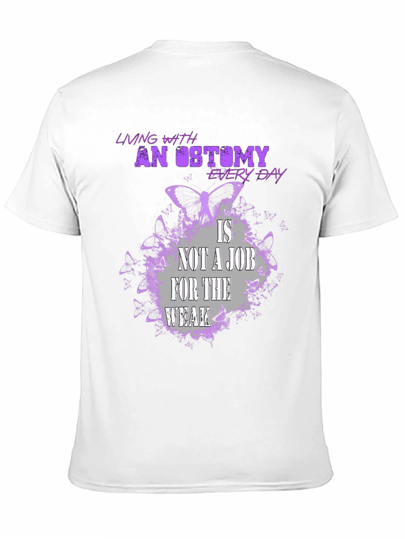 Ostomy Awareness T-Shirt - Living Strong Everyday