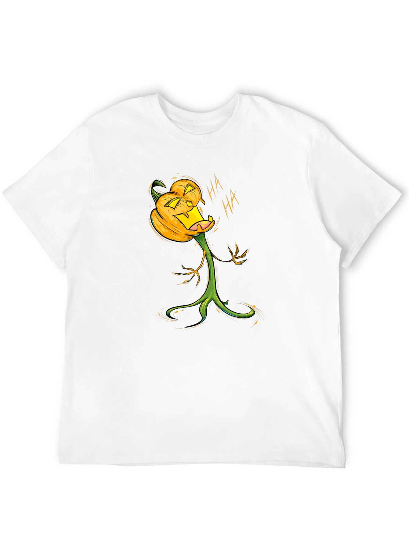 Halloween Pumpkin T-Shirt - Spooky Cartoon Graphic Tee