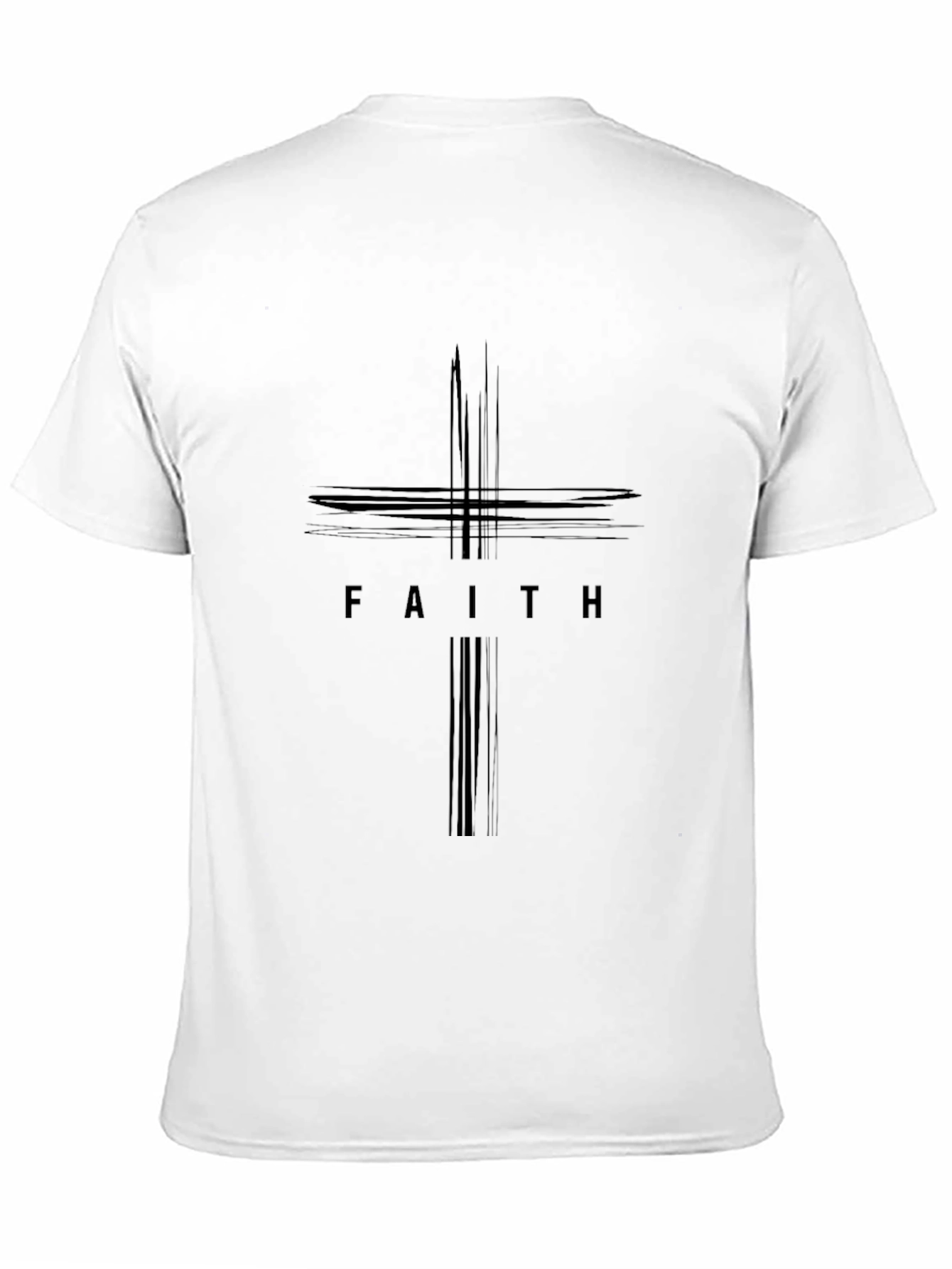 Faith Graphic Print Crew Neck T-Shirt