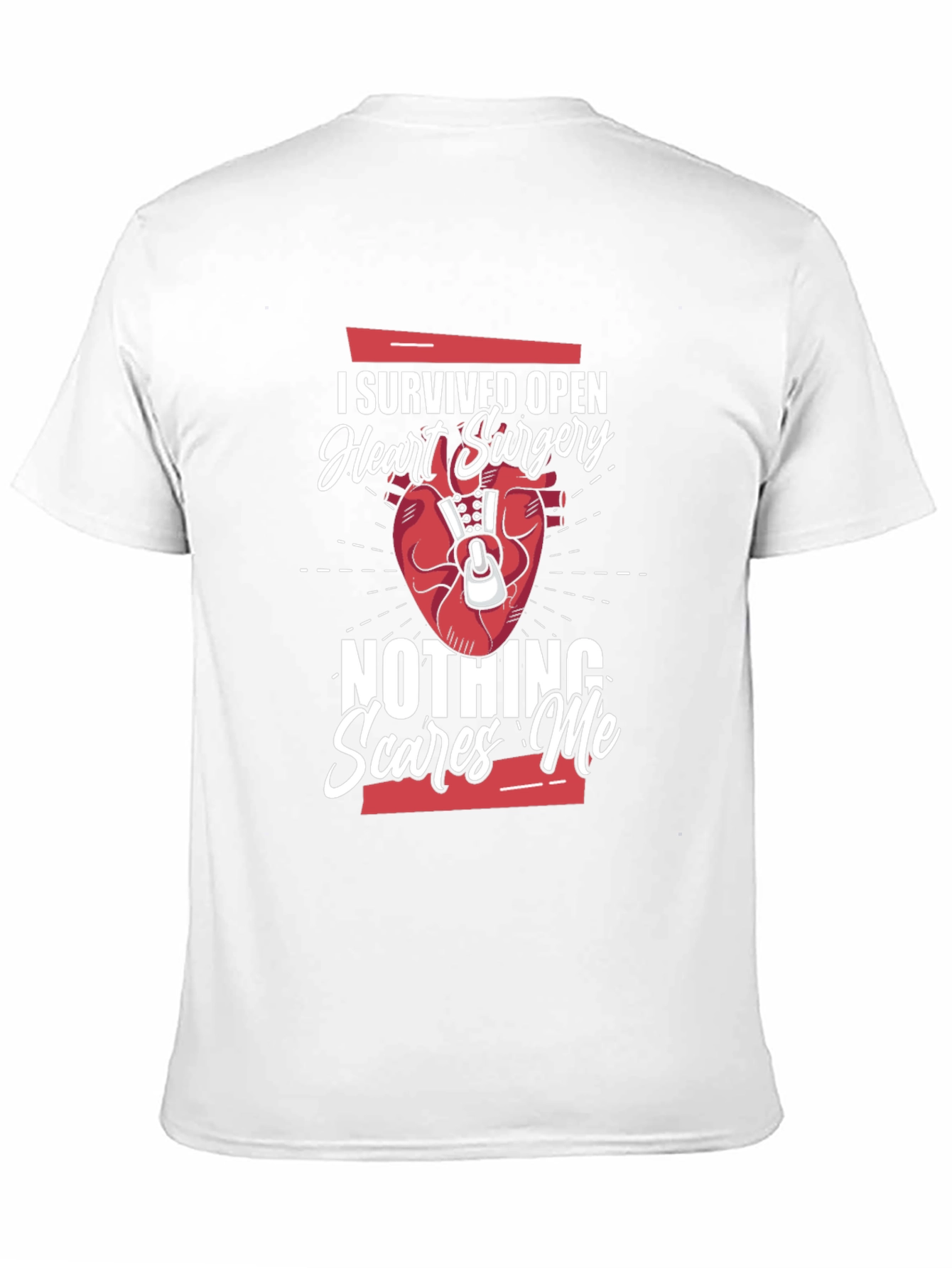 I Survived Open Heart Surgery T-Shirt - Black