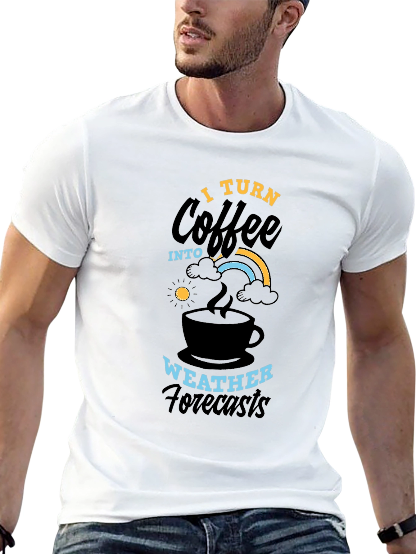 Coffee Weather Forecasts Graphic T-Shirt