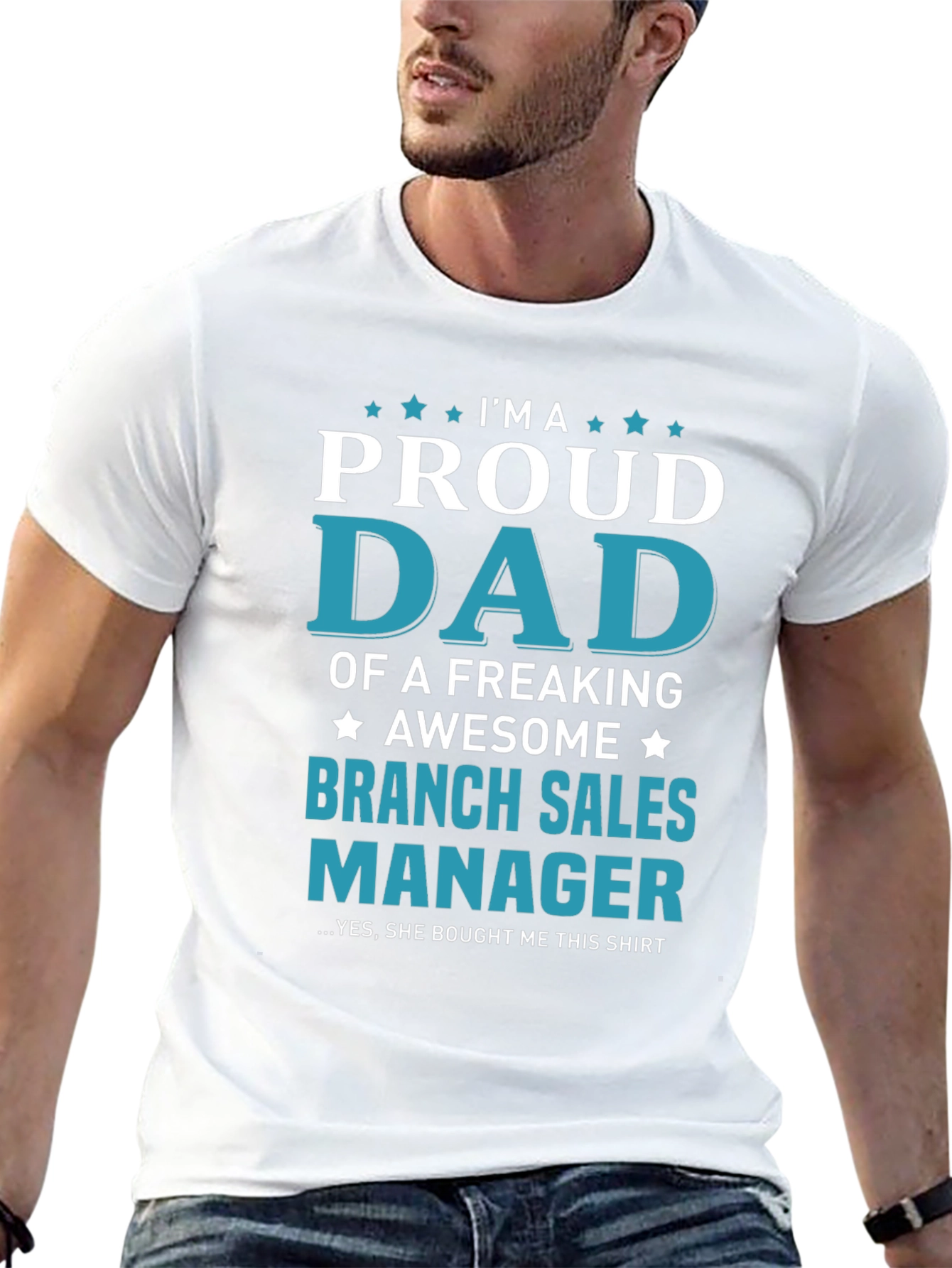 Proud Dad Branch Sales Manager Graphic Tee