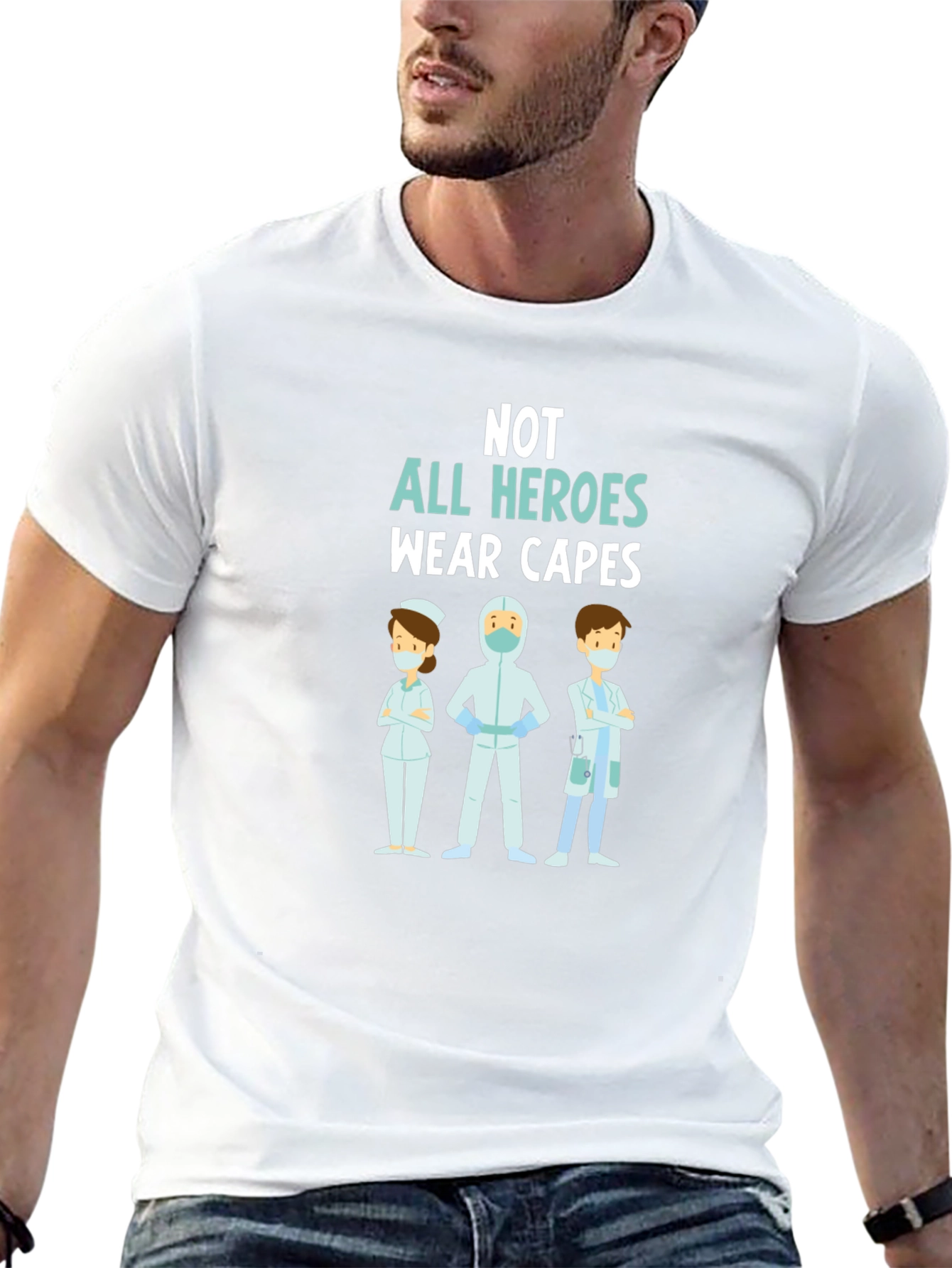 Heroes Wear Scrubs T-Shirt Healthcare Hero Tee
