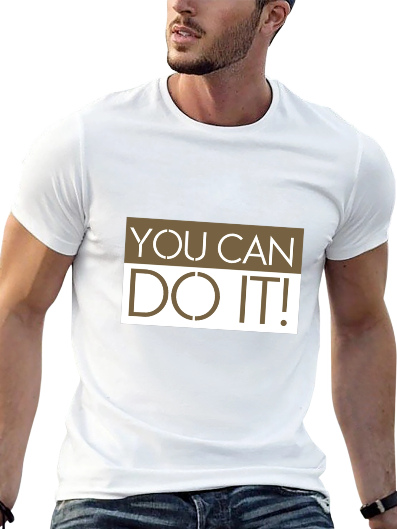 Motivational You Can Do It! Graphic T-Shirt
