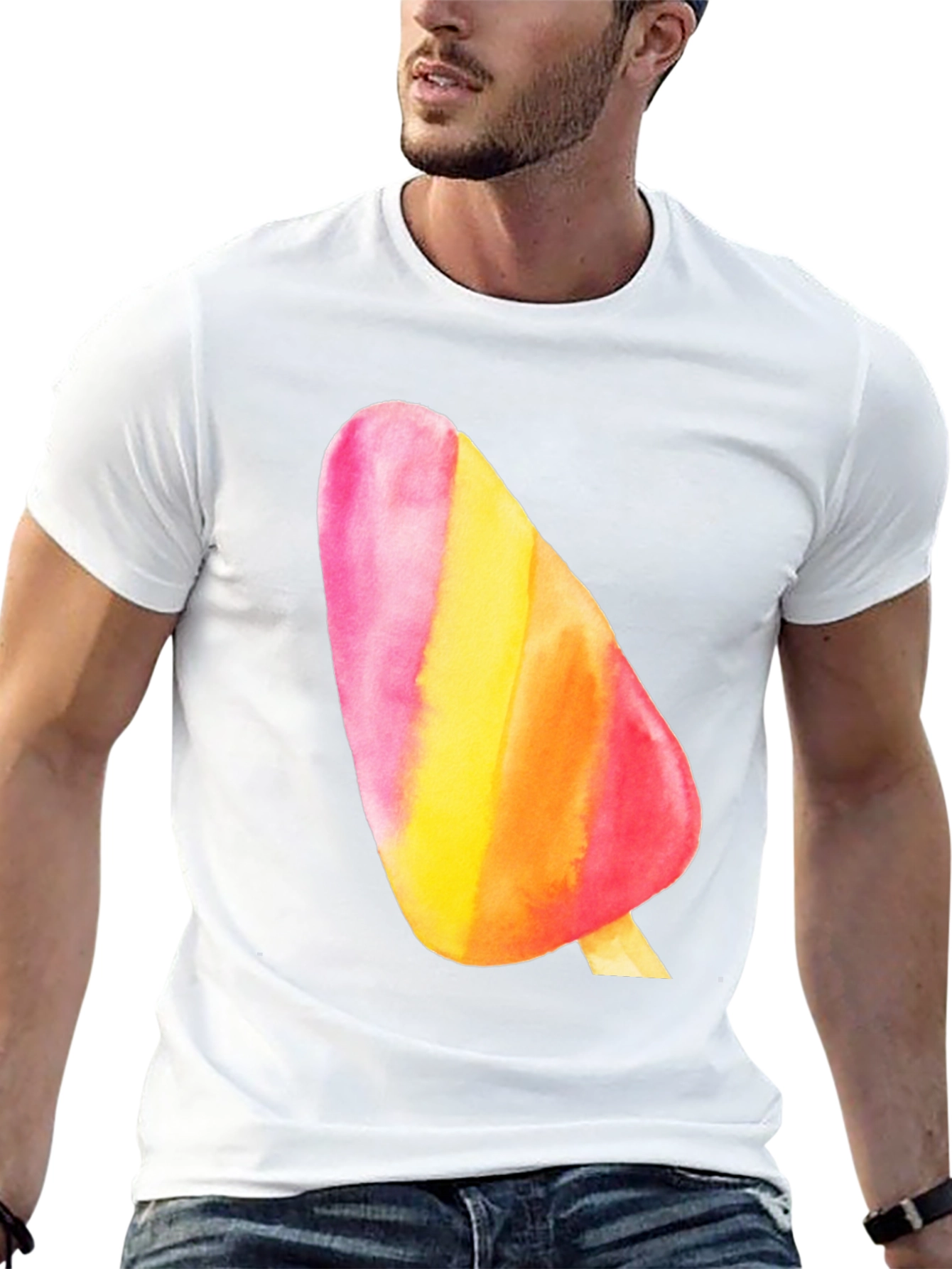 Retro Popsicle Graphic Tee - Summer Fun Shirt